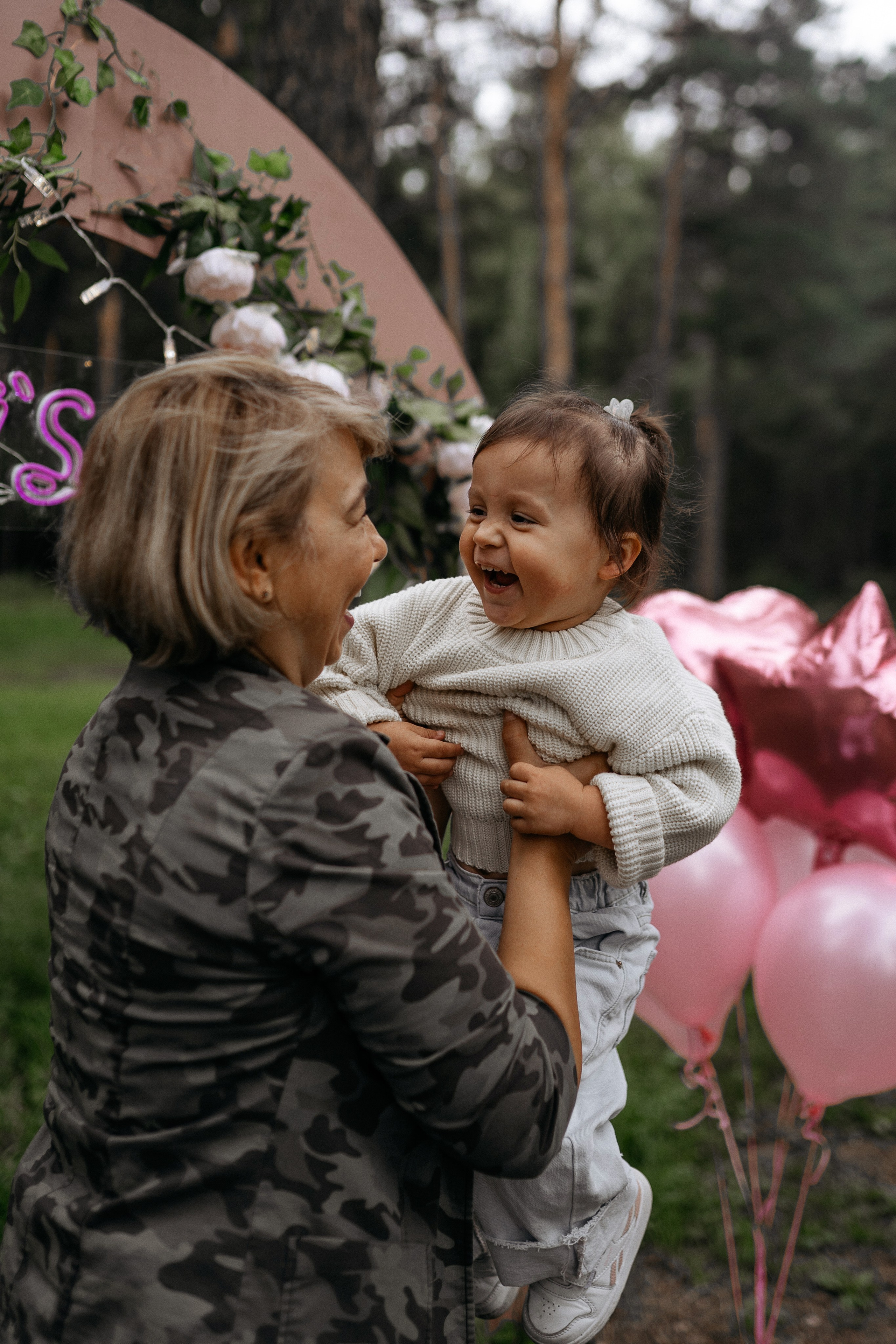 День рождение Миры 1 годик в парке всей семьей. Портретный фотограф в Москве Ольга Акушко