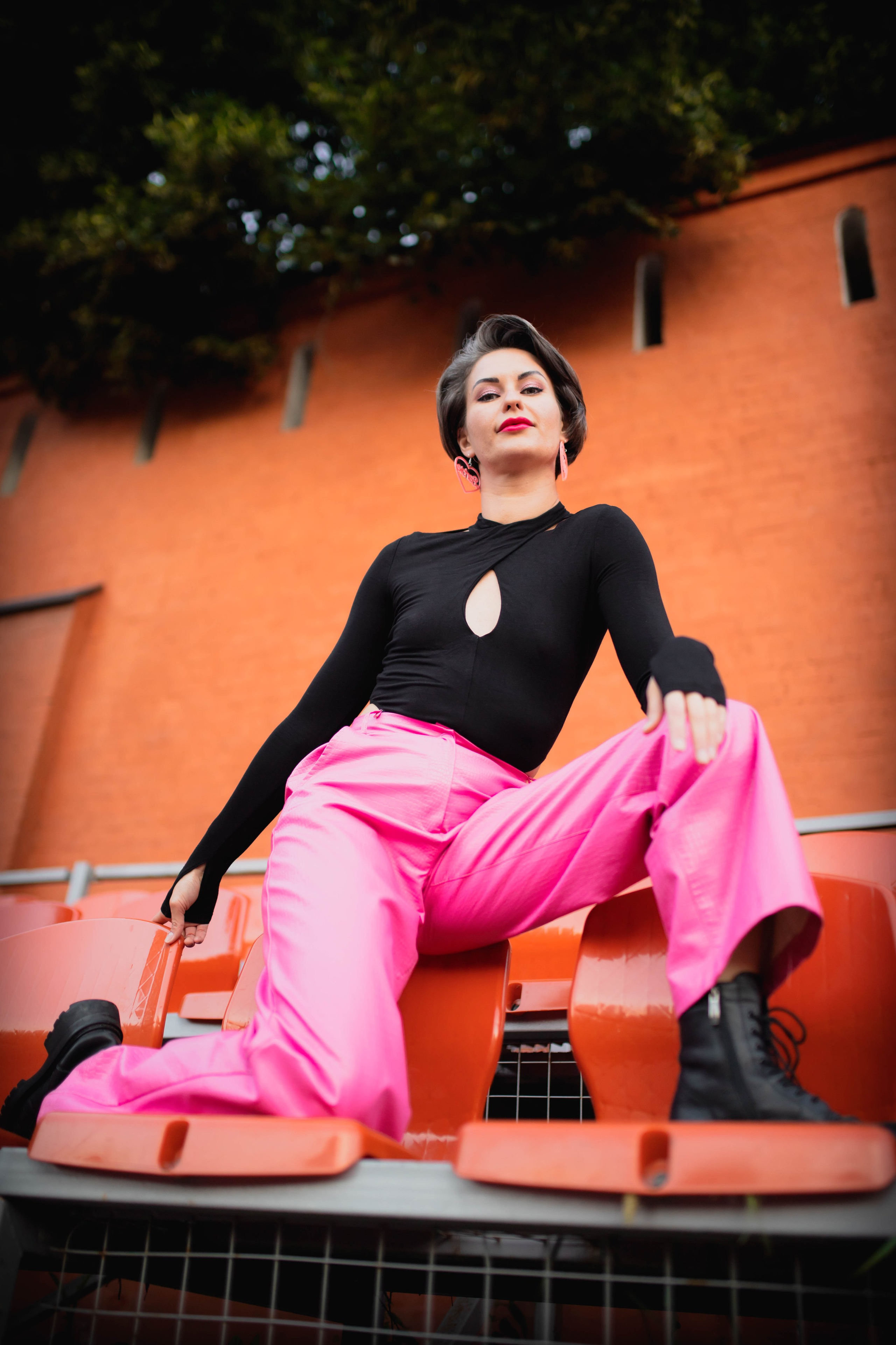 Рассвет на стадионе с Ольгой. Александра Мельниченко/ Бегающий фотограф