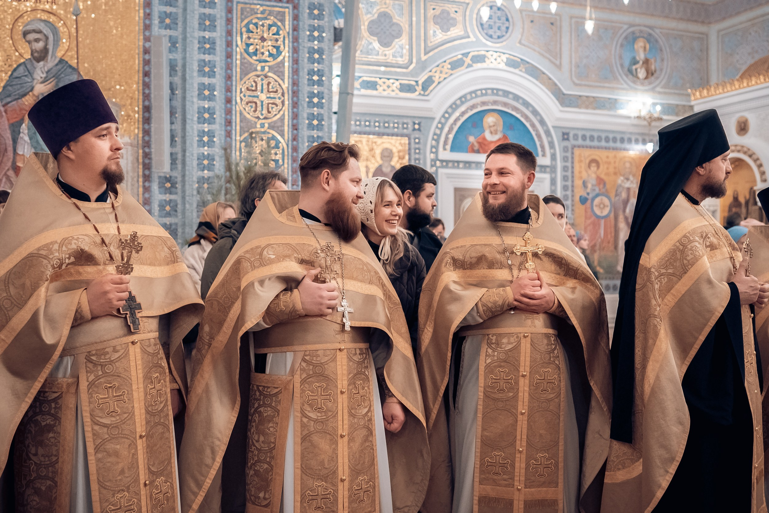 Божественная Литургия в новогоднюю ночь 2025 г, Херсонес Севастополь. Церковный фотограф Севастополь