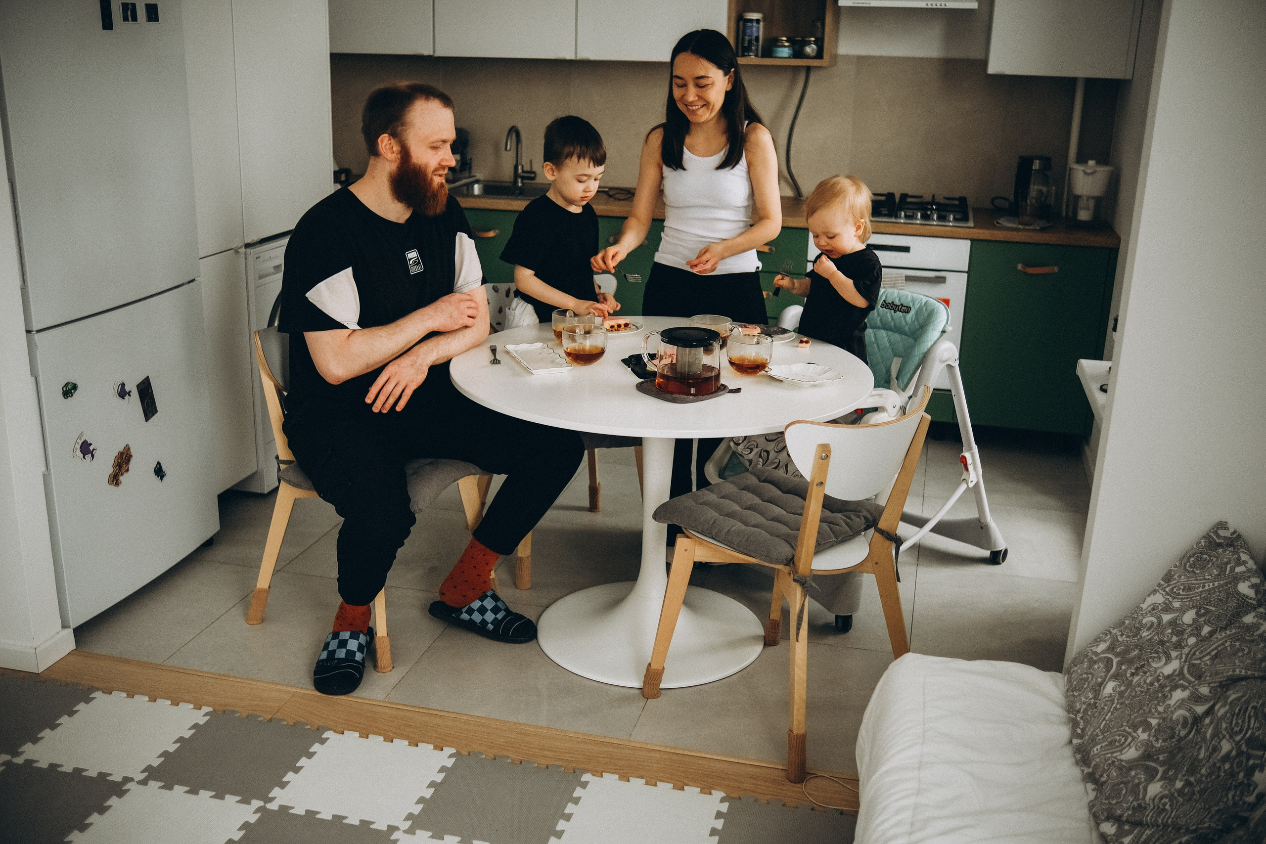 У Ирины дома. Семейный детский ньюборн фотограф в Москве Марта Петрова