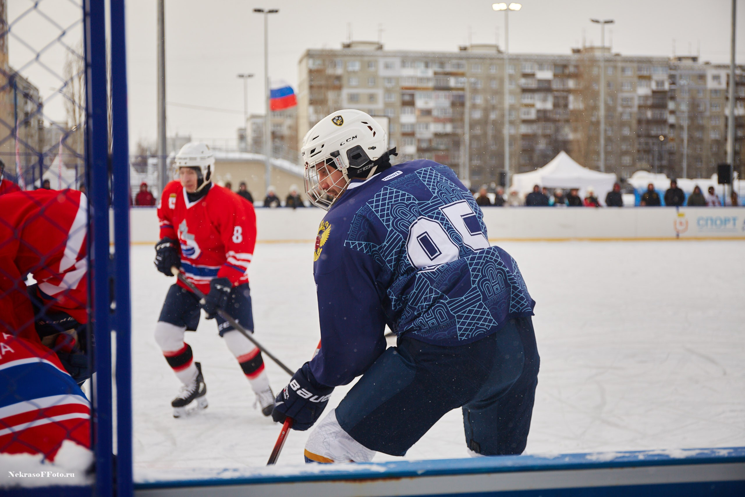 Турнир по хоккею «Русская классика» в рамках Офицерской хоккейной лиги. Спортивный фотограф Некрасов Денис