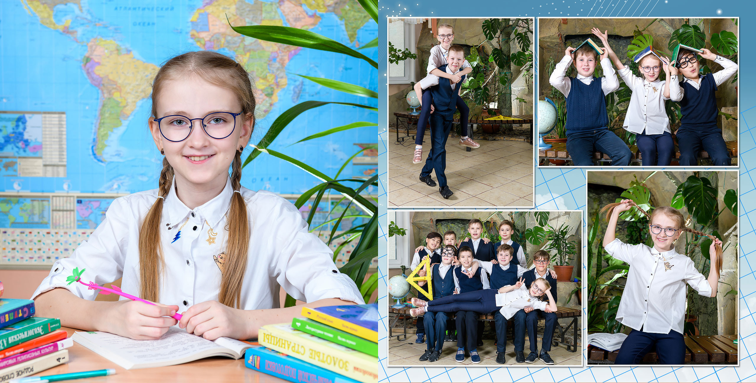 Персональный выпускной альбом для начальной школы. Профессиональный фотограф в г. Красноярске Татьяна Арлакова