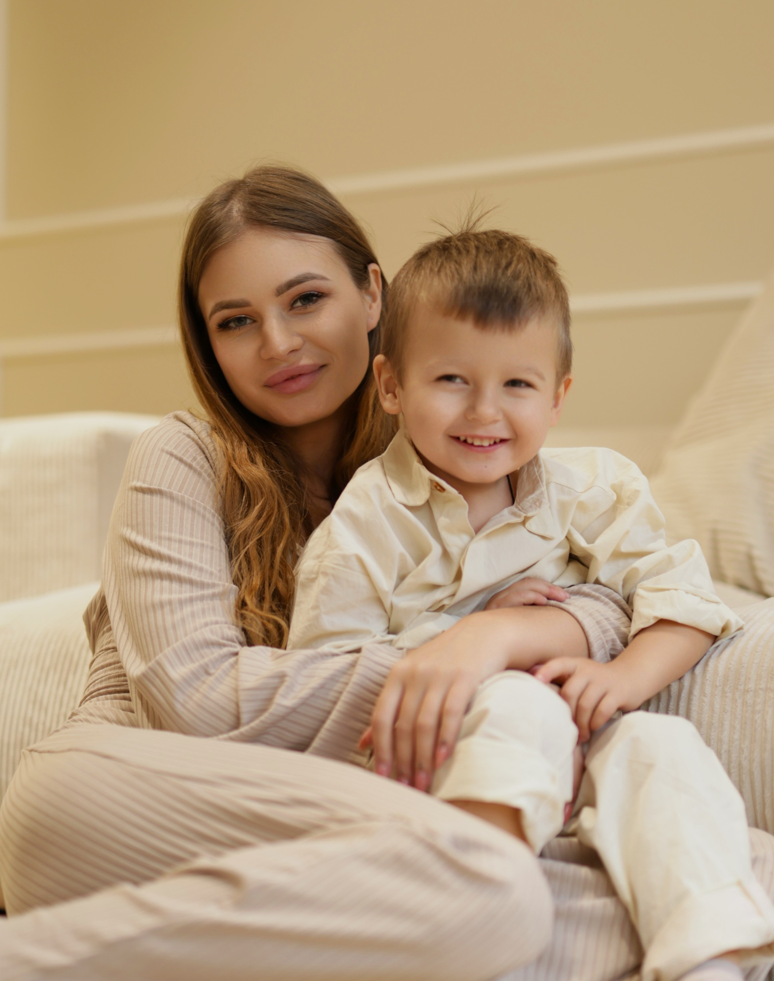 Женя и сынок Глебасик. Фотограф Екатерина Васечкина