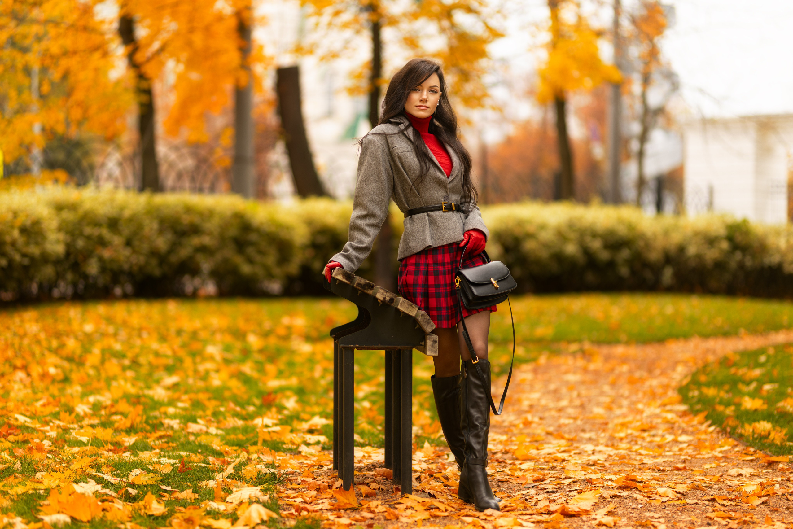 Фотосет с Екатериной в парке на осеннюю тему для «себя»