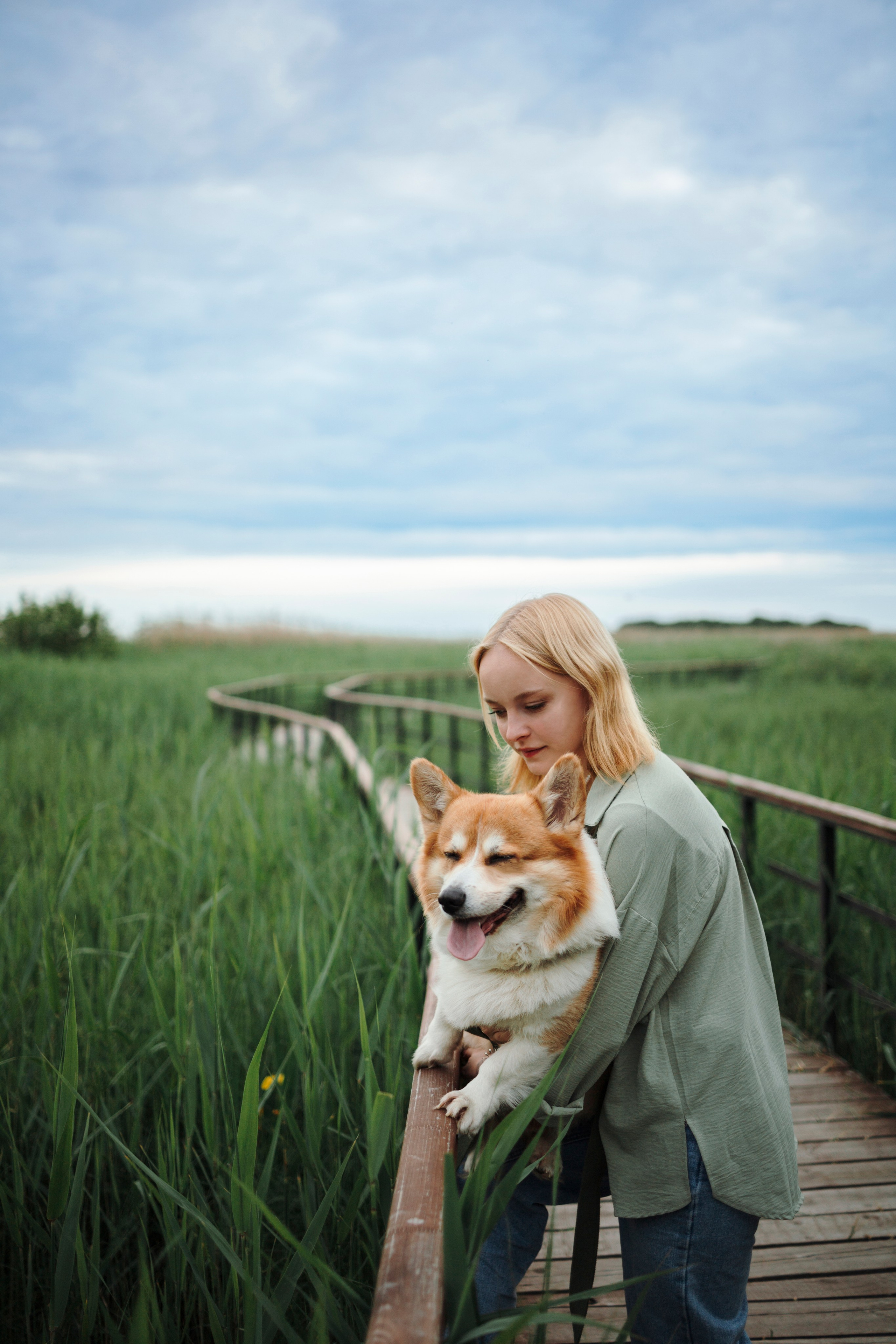Даша и корги Рудик. Фотограф-анималист в Санкт-Петеребурге Титова Алиса