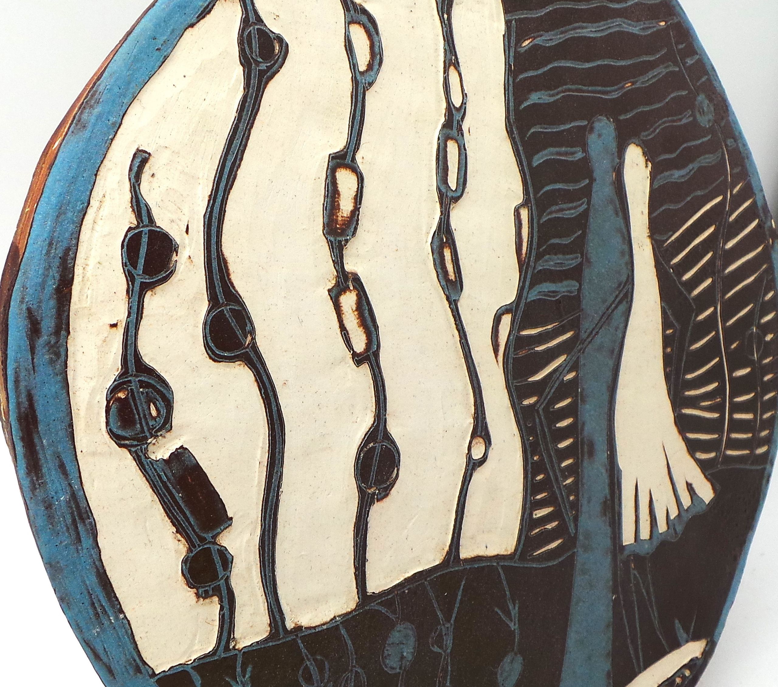 Встреча. Панно. Керамика с историей. Елена Рогалёва