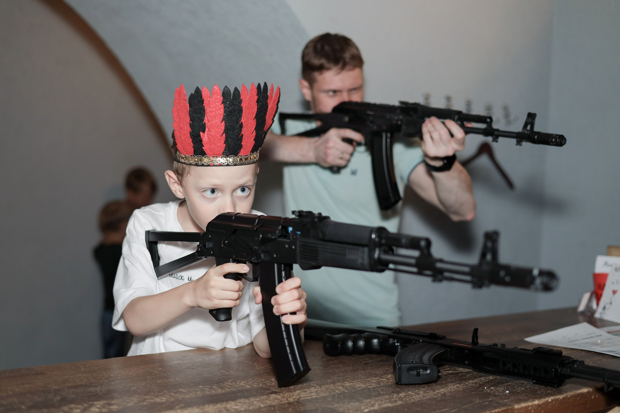 День рождение в стрелковом клубе. Фотограф Надршина Лилия