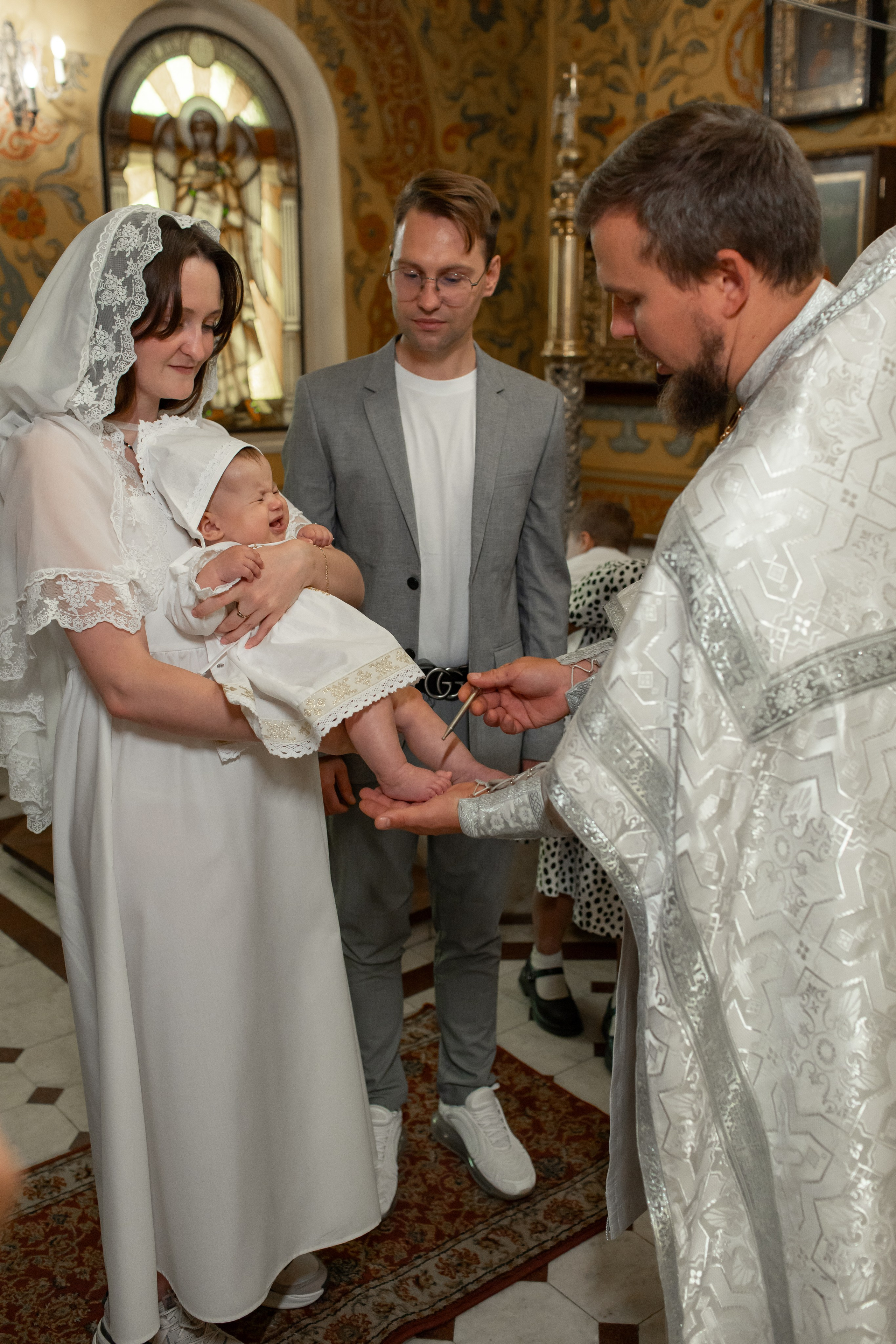 Крещение в Храме Воздвижения Креста Господня в Алтуфьеве. Профессиональный фотограф в Москве и Мо Мария Шантарёва