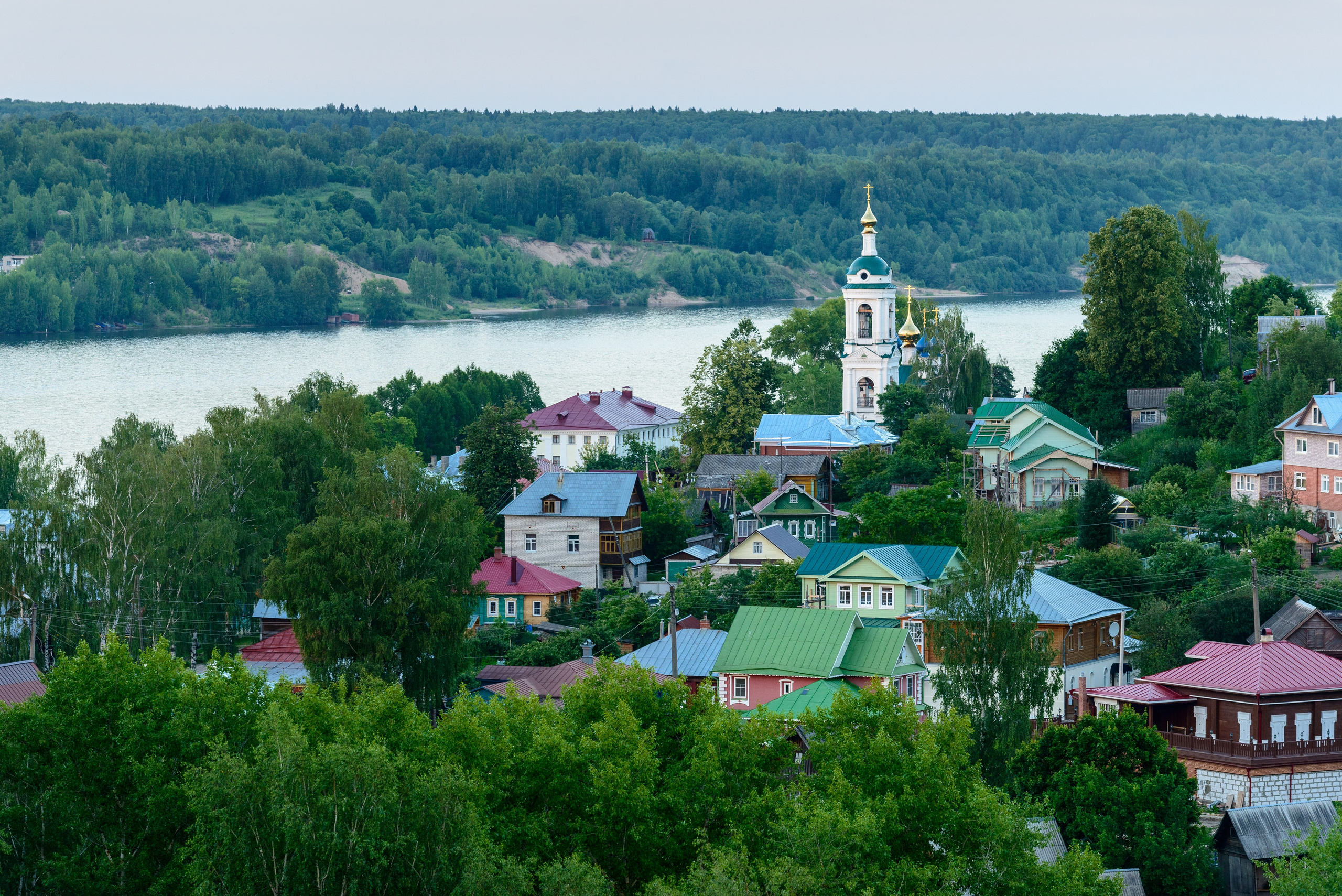Плёс — жемчужина Золотого кольца России. Пейзажный фотограф Сергей Пестерев. Фото природы