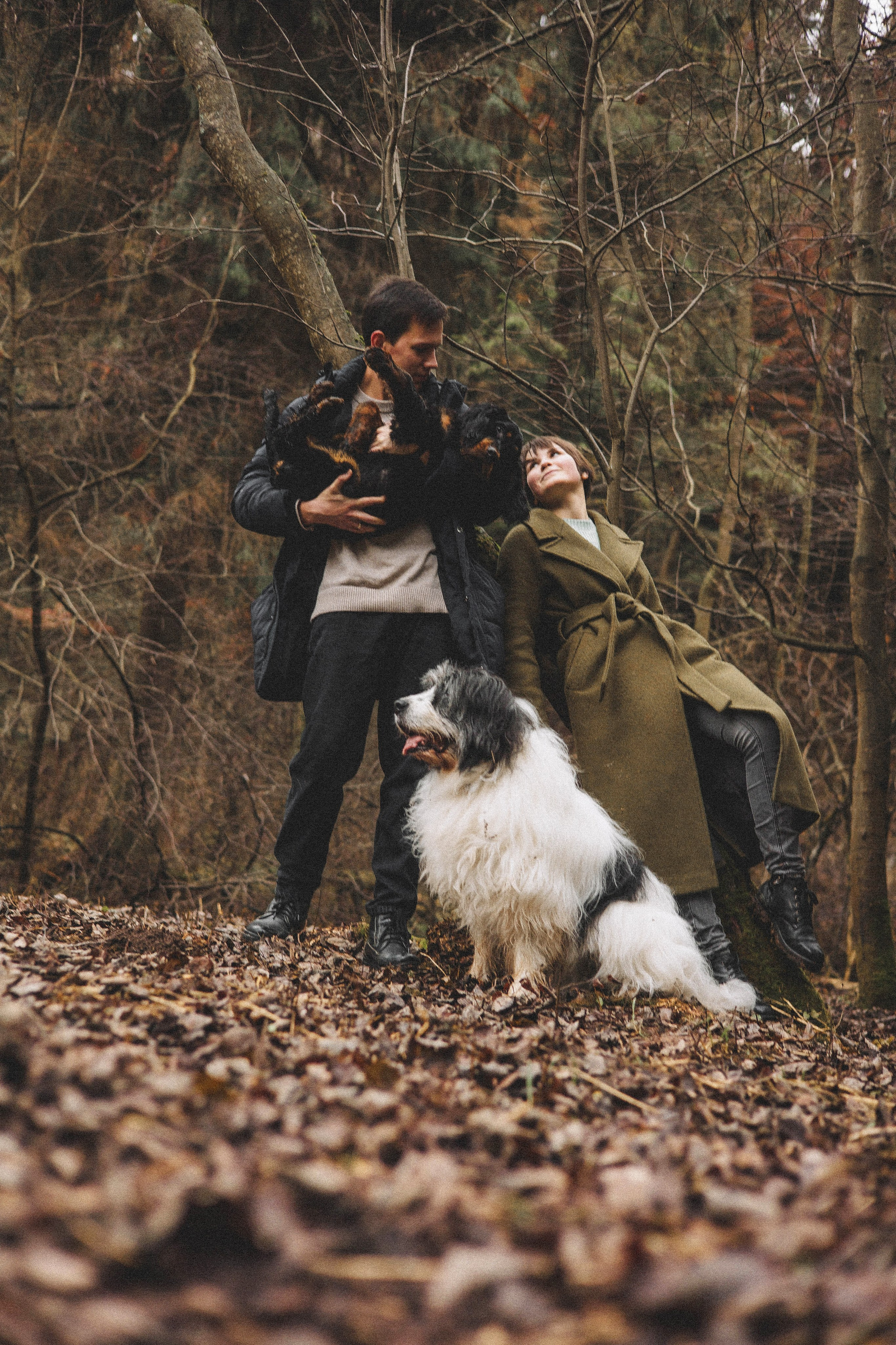 Даша, Глеб, Барс и Бруно. Фотограф-анималист Богданова Полина