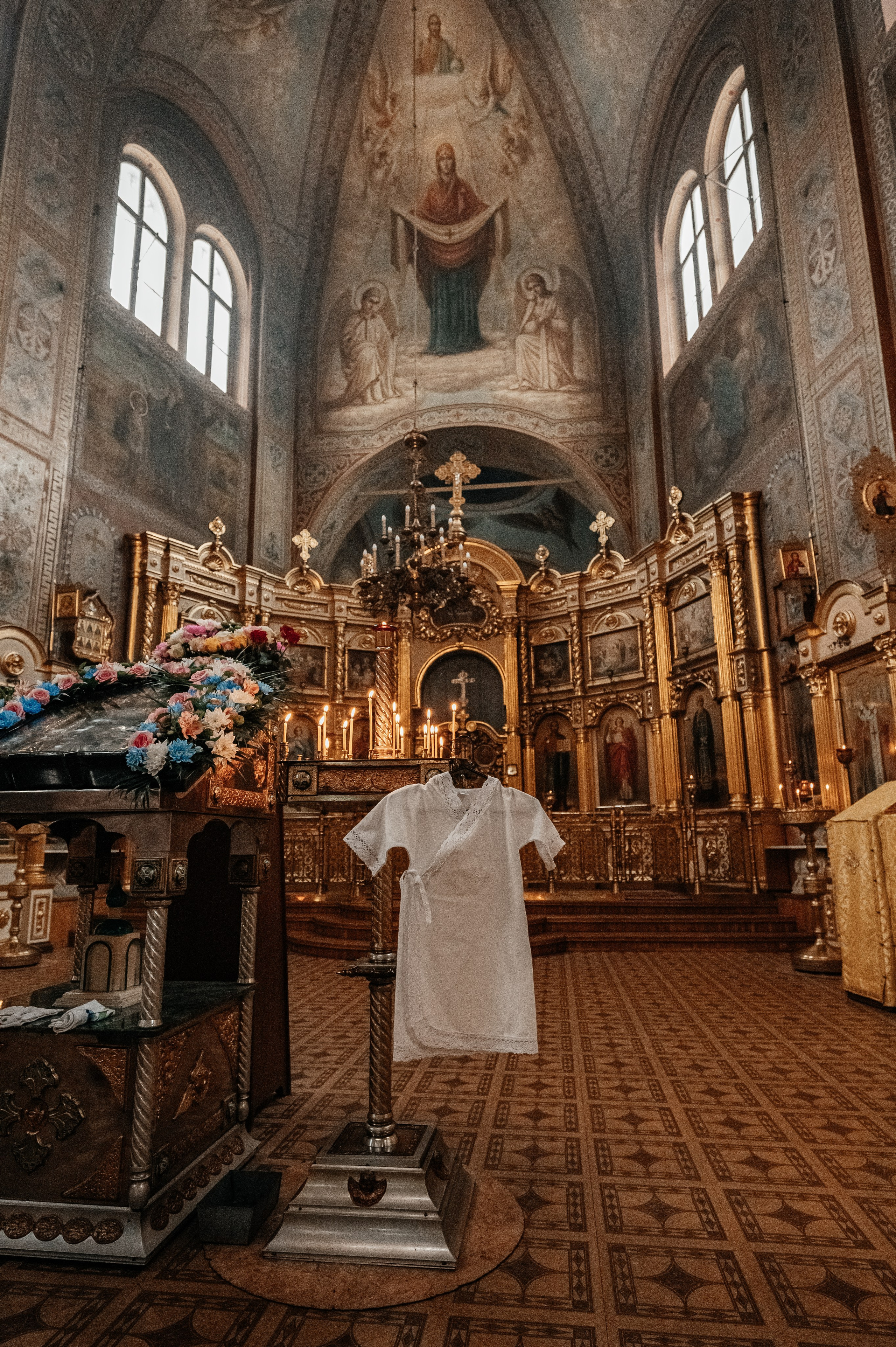 Крещение Михаила //// Храм преподобного Сергия Радонежского. Семейный и детский фотограф в Туле