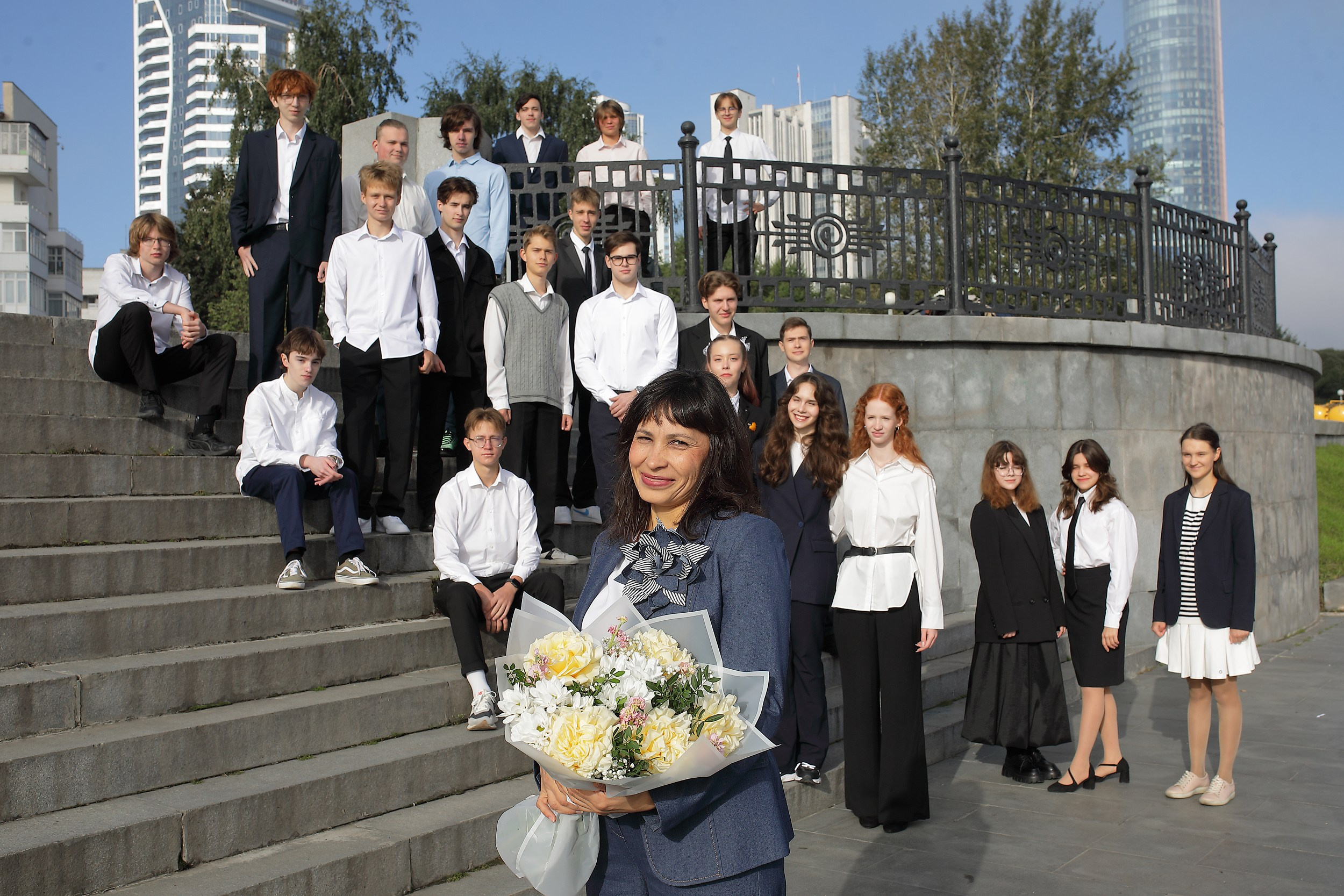 1 сентября. Фотосессия до линейки. Свадебный и семейный фотограф и видеограф в Екатеринбурге Полянские Тимур и Анастасия