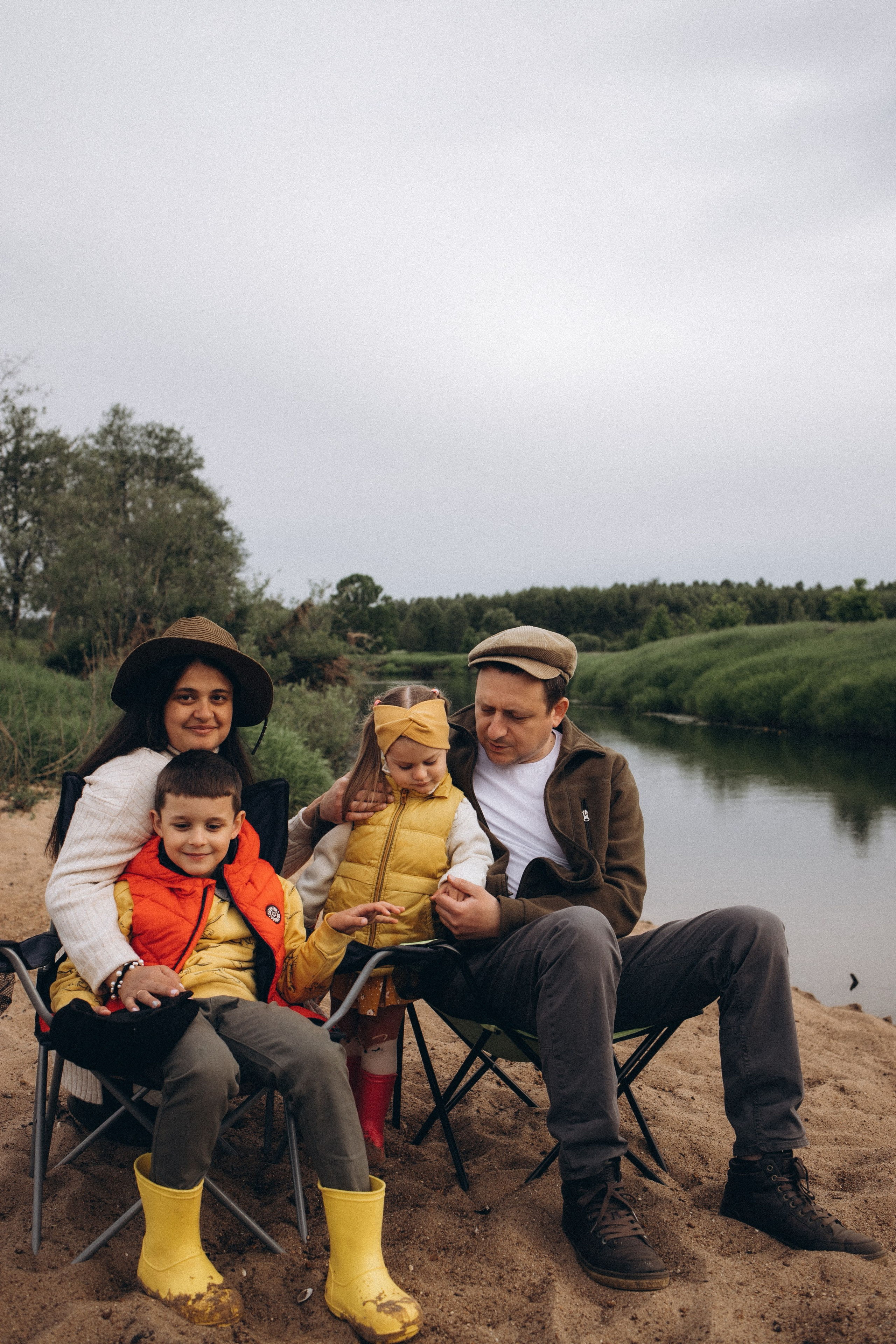 Вася, Юля, Сева и Полинка. Семейный и свадебный фотограф Анна Кожокарь