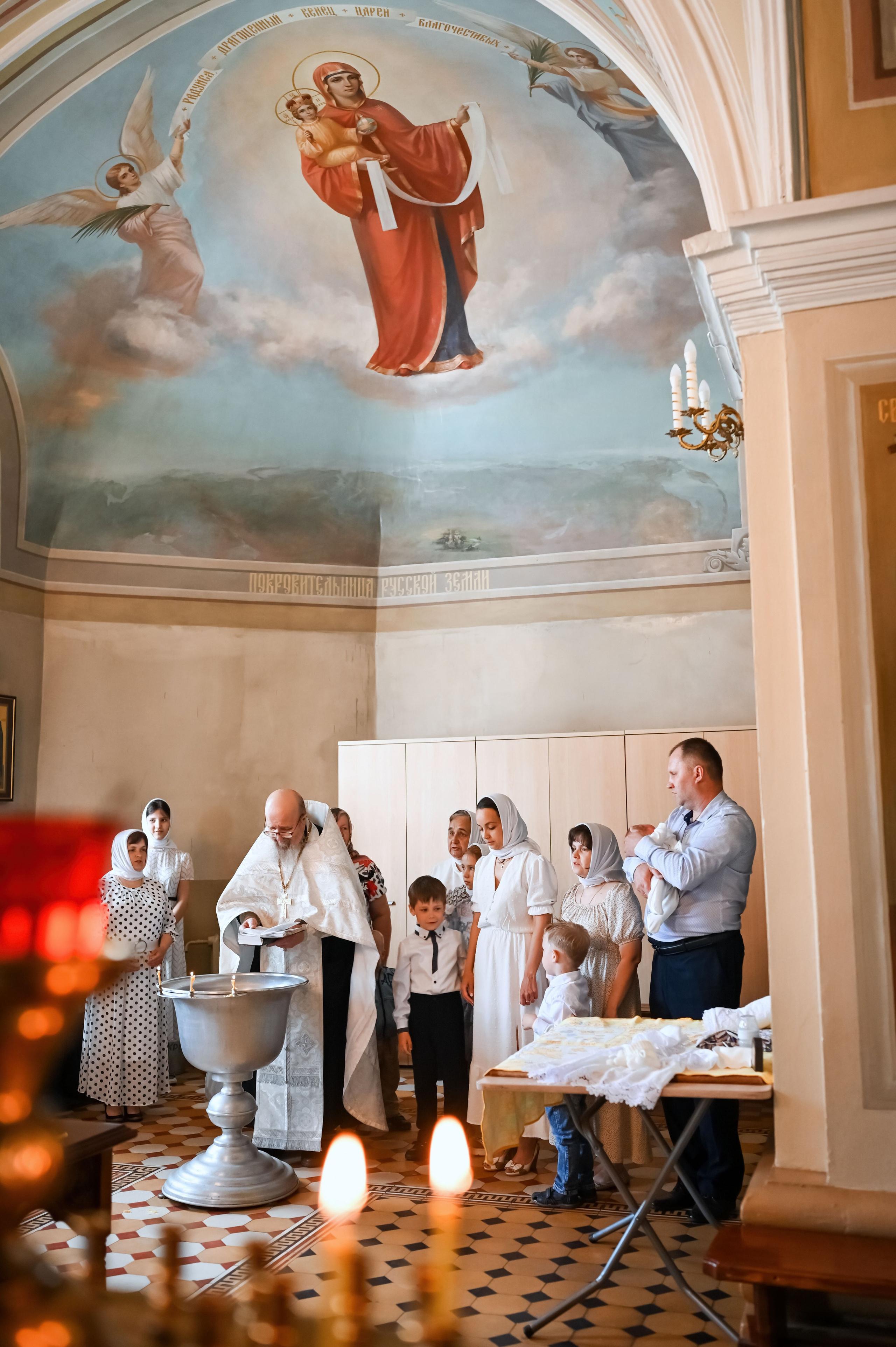Крещение Ксении. Семейный фотограф в г. Воскресенск Наталия Молева