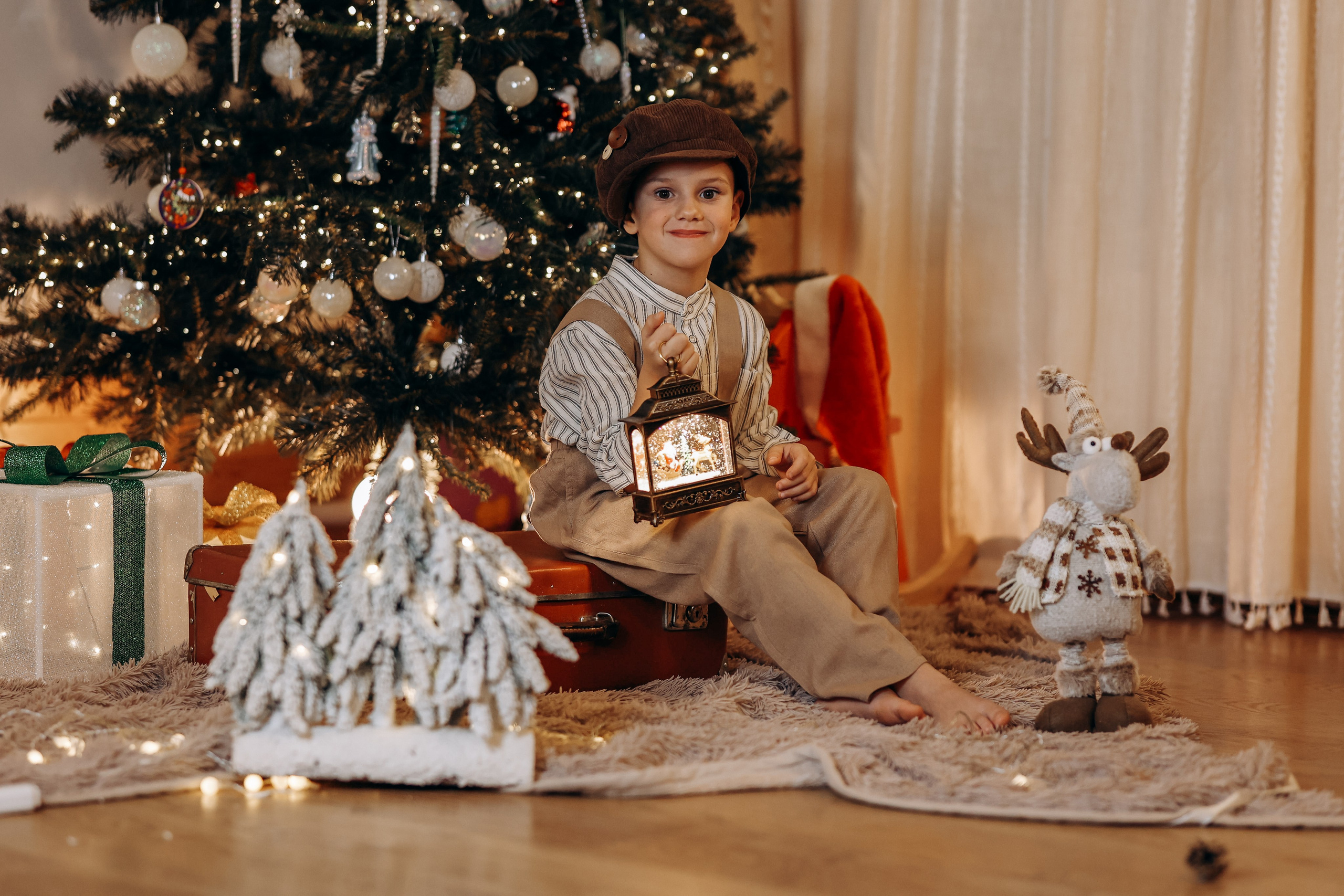 Новогодняя история для Агаты и Левы. Детский и Семейный фотограф Елена Карпушина