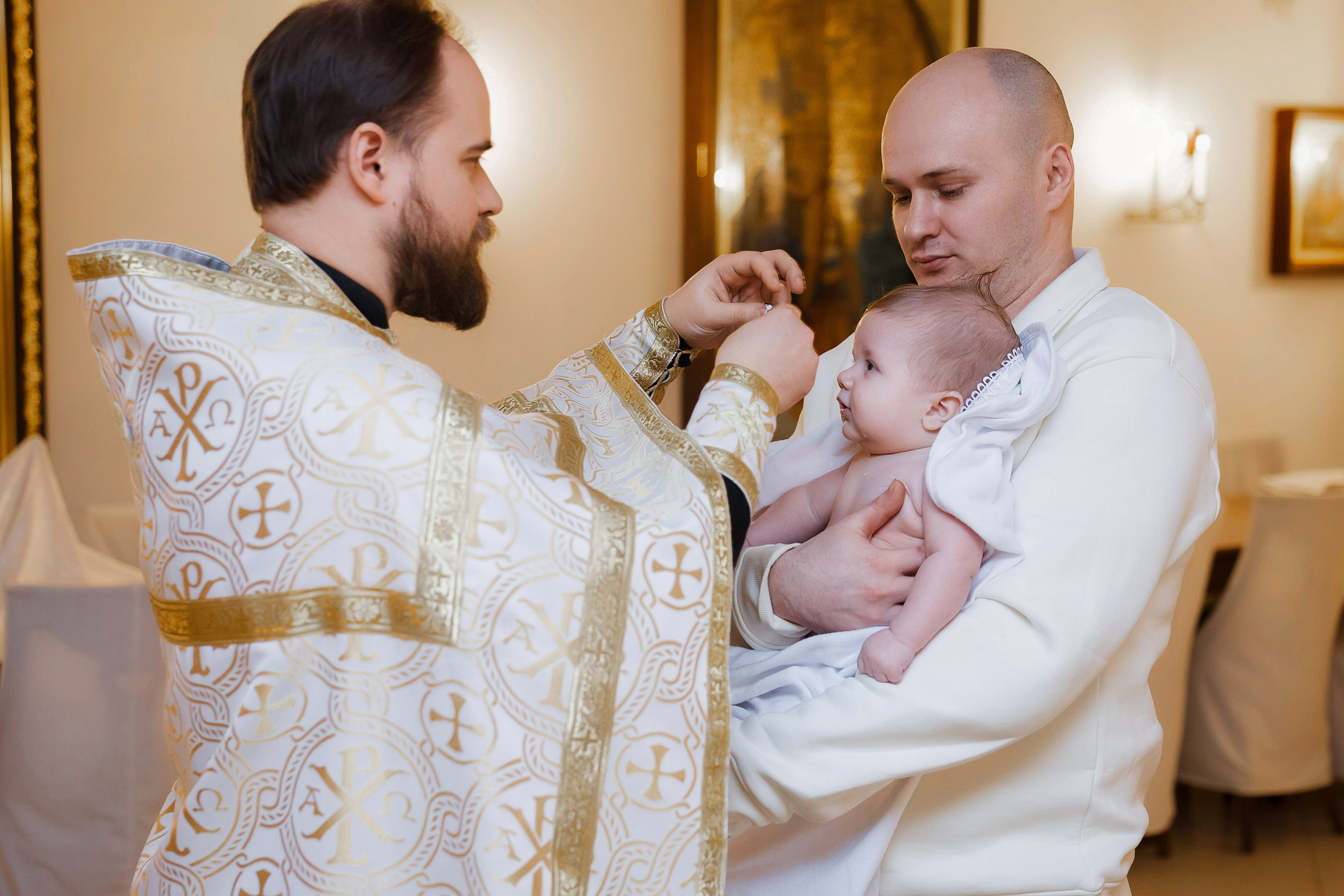 Крещение Андрея. Семейный и детский фотограф в Москве Александра Мак