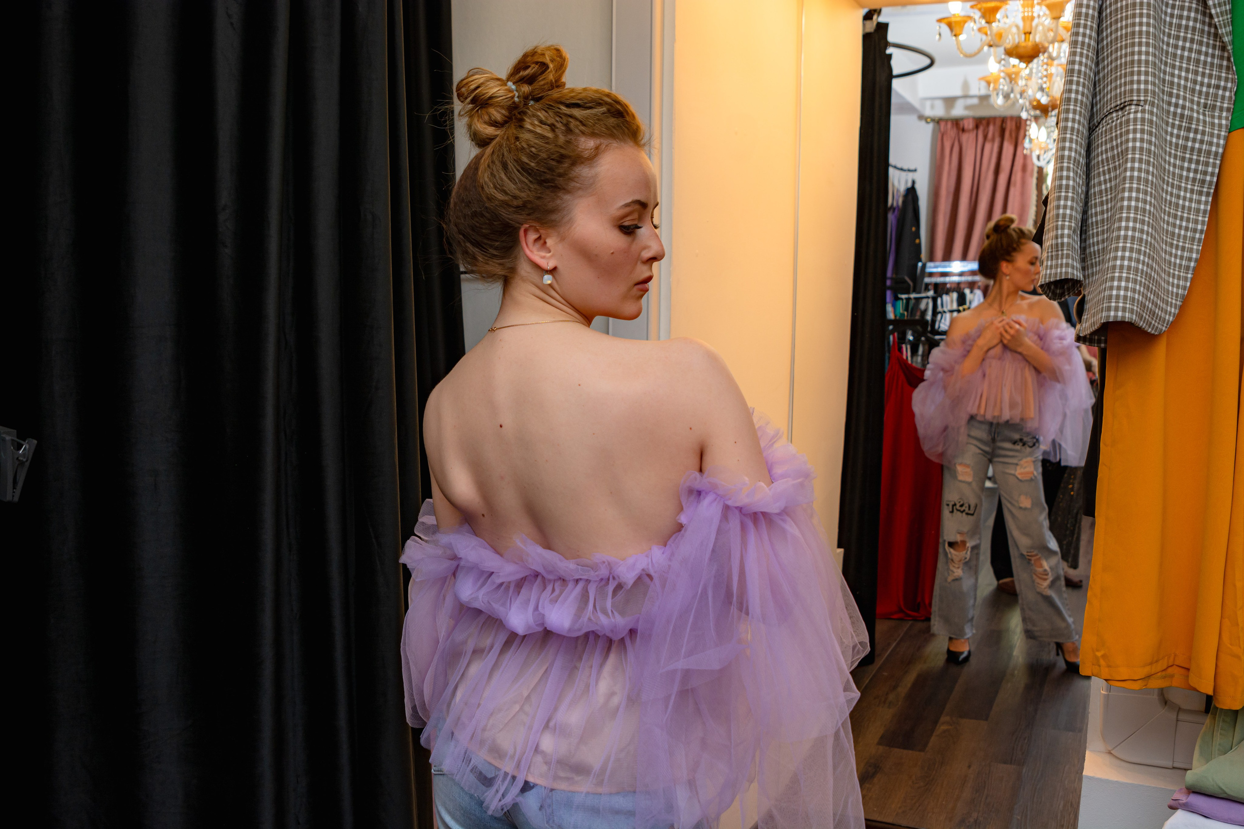 Шопинг со стилистом. Портретный фотограф в Санкт-Петербурге Дмитриева Наталия