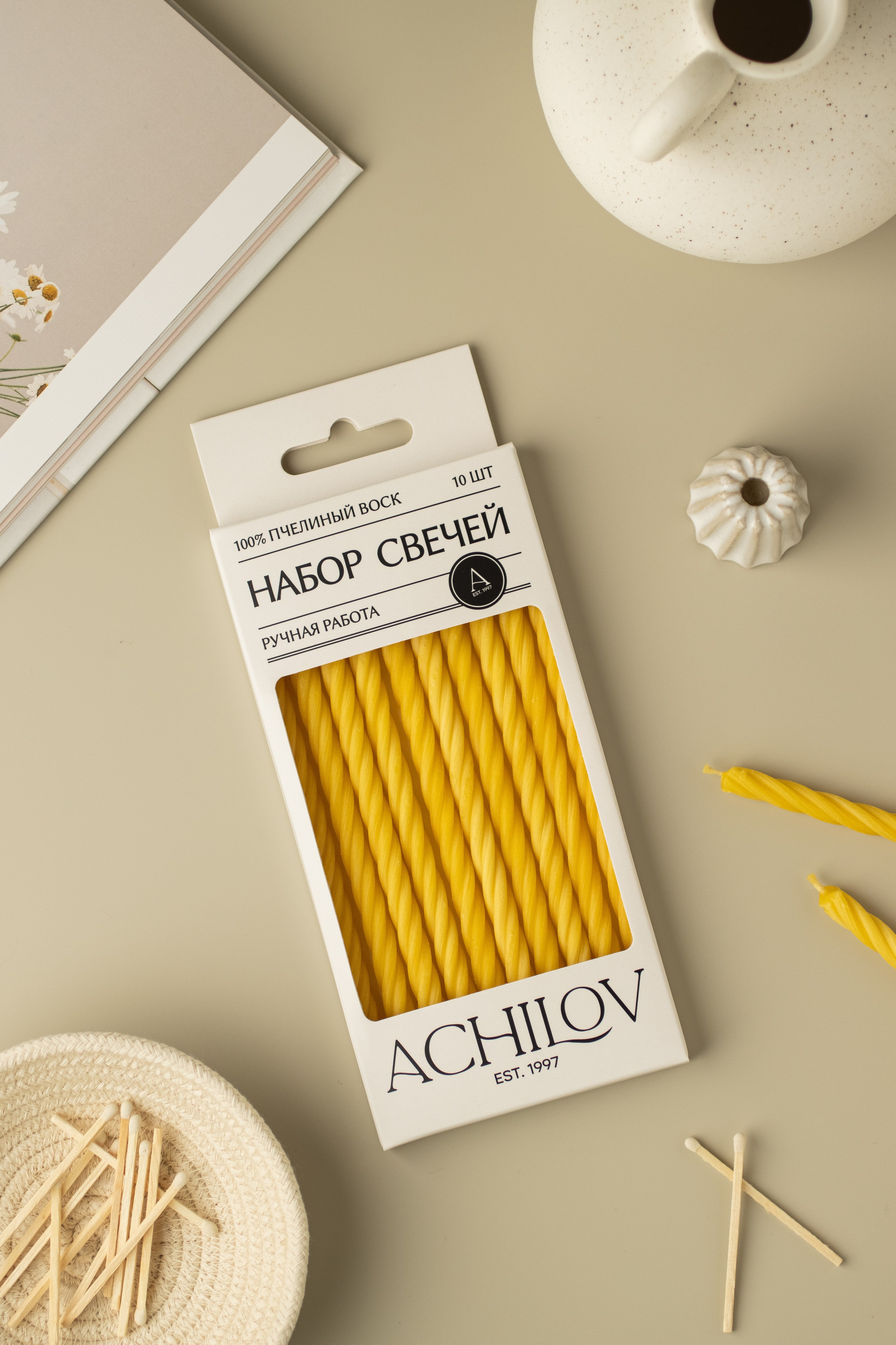 Набор свечей ACHILOV. Предметный фотограф в Балашихе Анастасия Михайлова