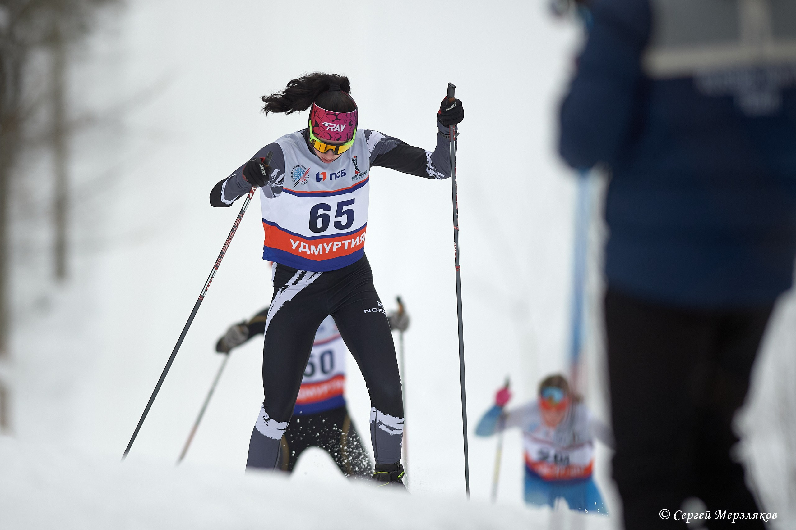 Всероссийские соревнования по лыжным гонкам на призы ЗМС Галины Кулаковой. Спортивный репортажный фотограф в Ижевске Сергей Мерзляков