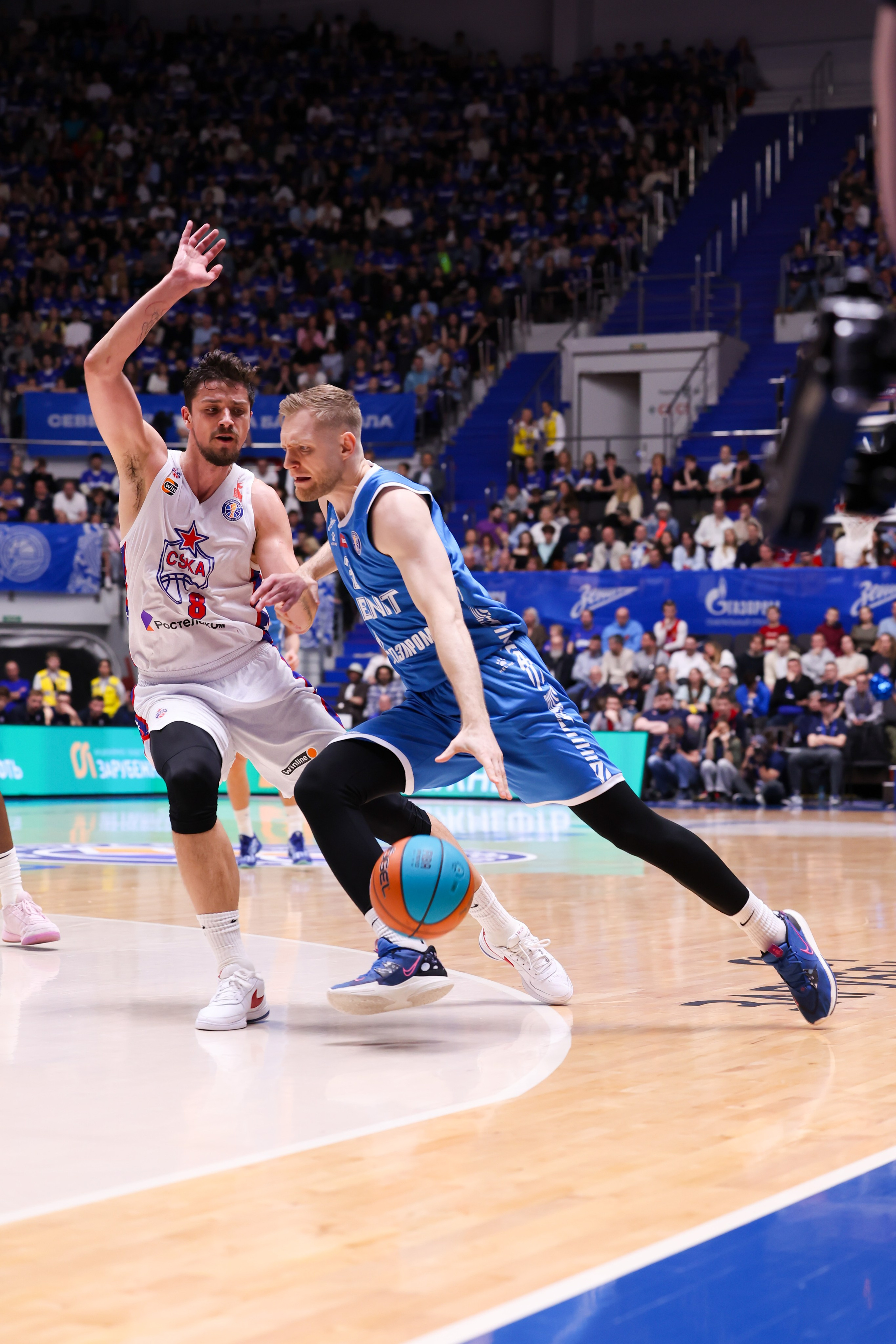 БК «Зенит» — БК «ЦСКА» финал ЕЛ ВТБ 1 игра 27.05.2025. Спортивный и репортажный фотограф Антон Тереханов
