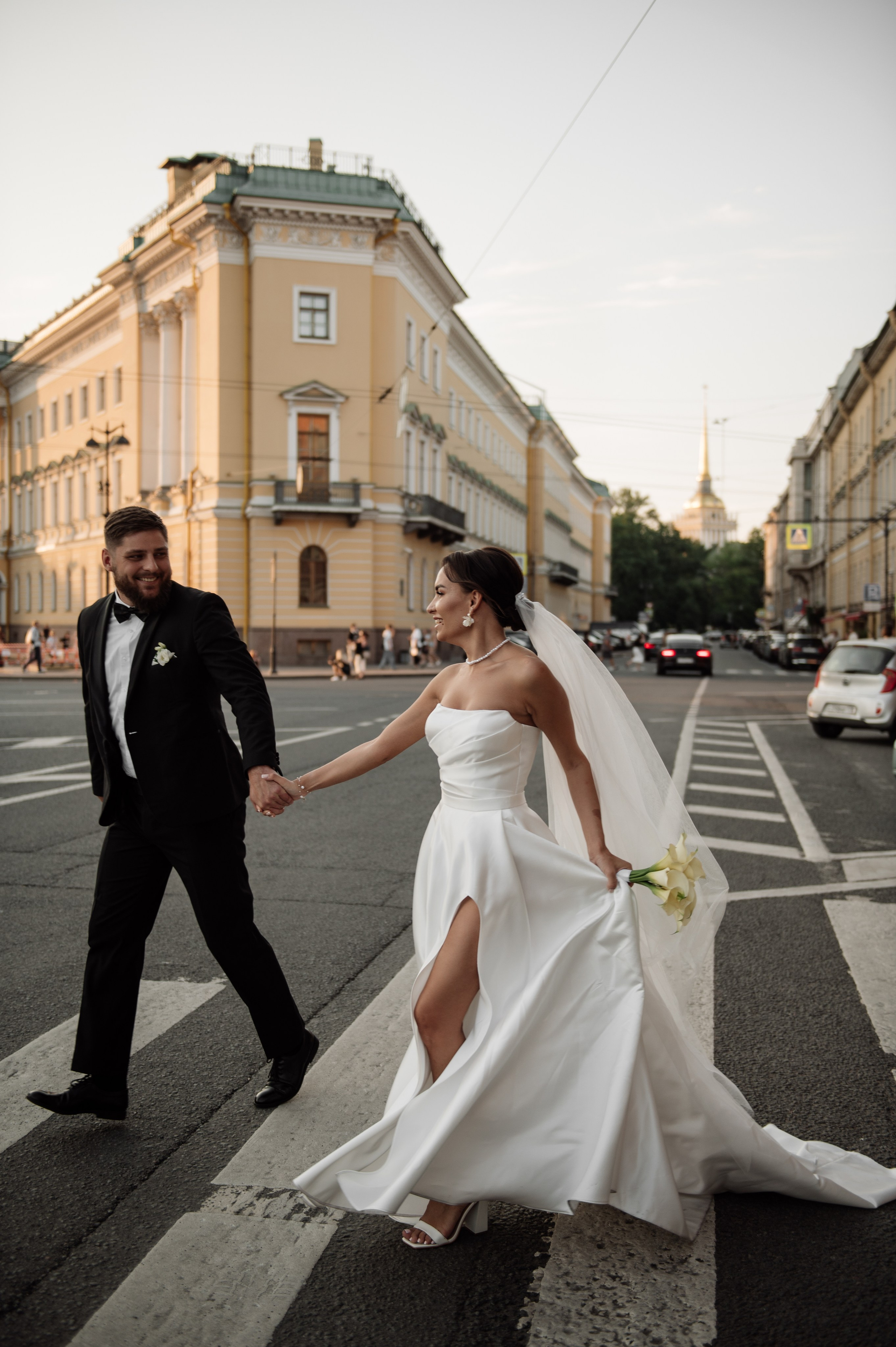 Аня и Артём. Английская набережная. Свадебный, семейный фотограф Санкт-Петербург, Колпино, Юлия Хоружая