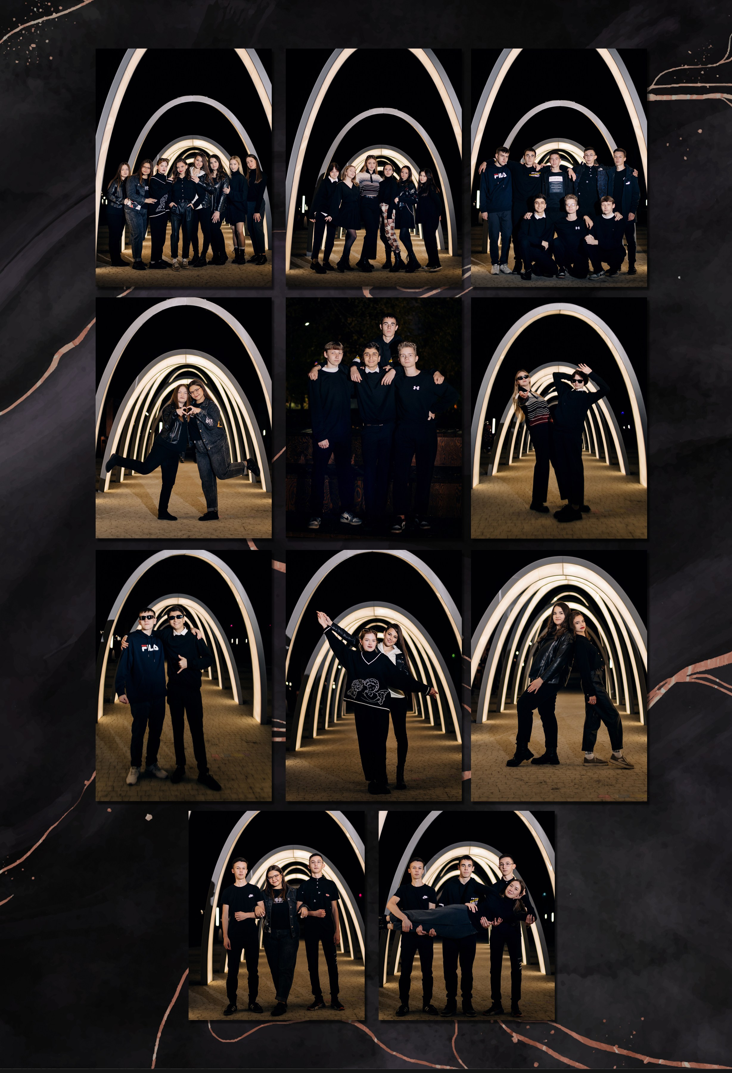 Шаблон фотокниги «Marble Dark». Фотограф — МАРИЯ МЕДВЕДЕВА