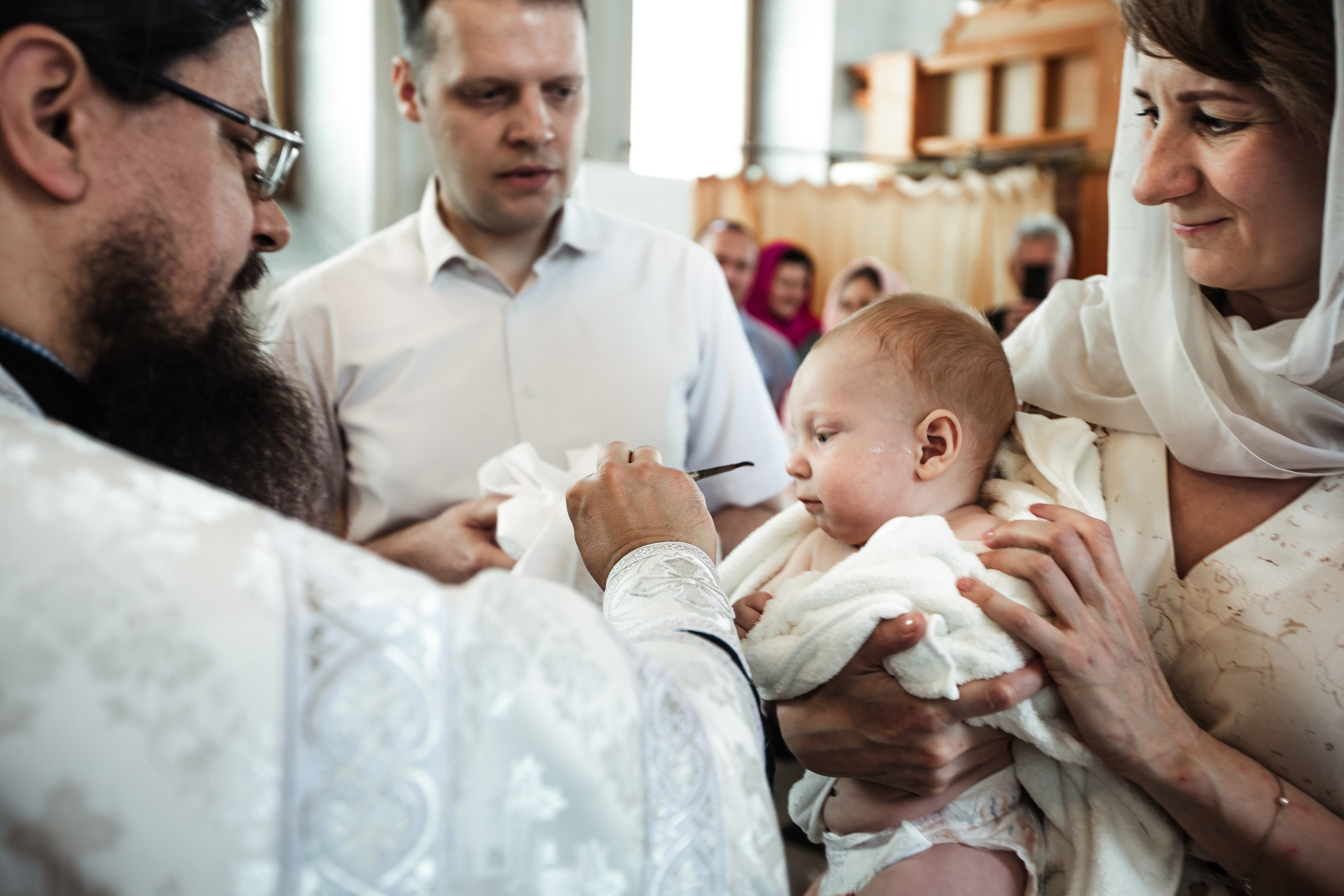 Крещение Николая в Елоховском Соборе. Фотосессии в Москве - фотограф Неонилла Ленко