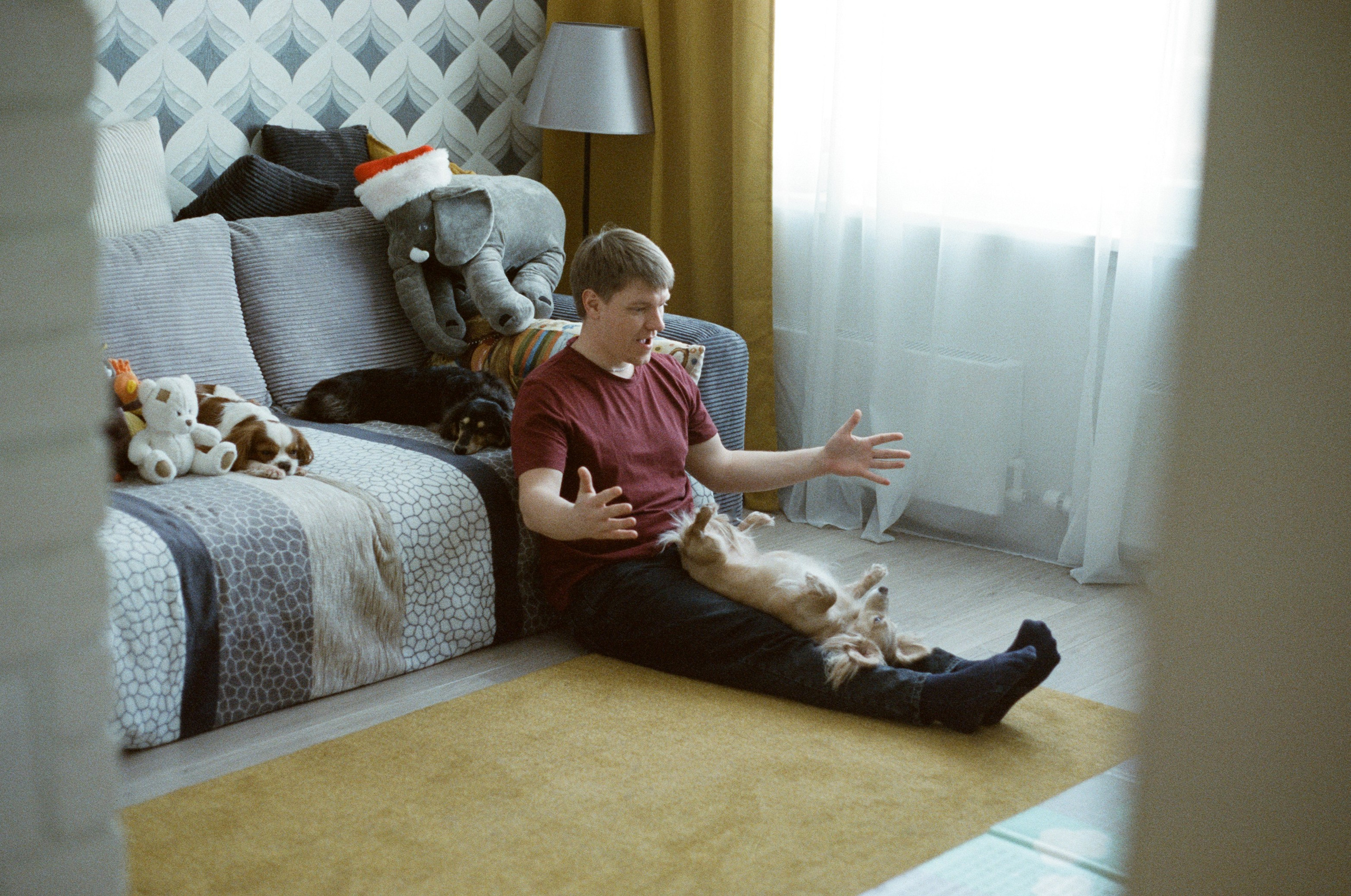 Даня, Алёна, Лёва и таксы. Настя Оленченко, портретный/семейный фотограф на цифру и плёнку Москва