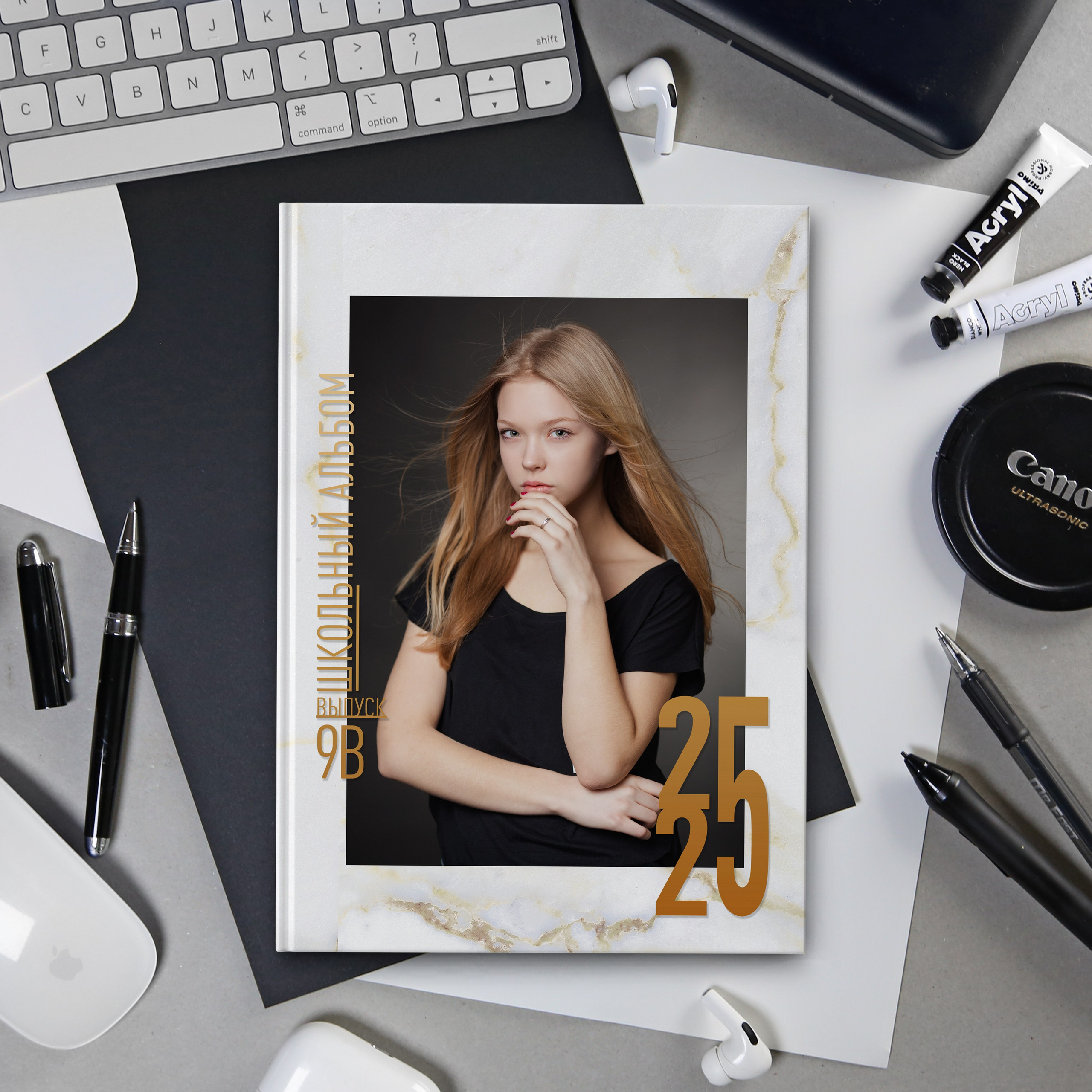 Marble_Gold макет школа книги. Николаева Виктория ваш фотограф в детский сад и школу