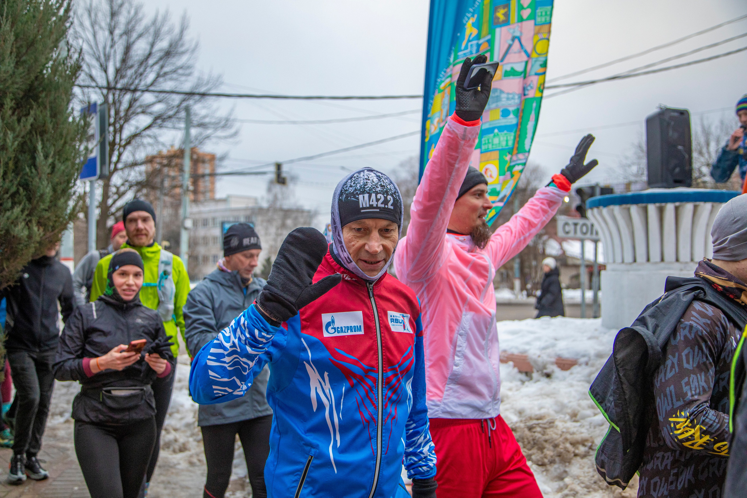 Марафон у дома, этап Химки 22.12.24. Фотограф Сергей Ловкий