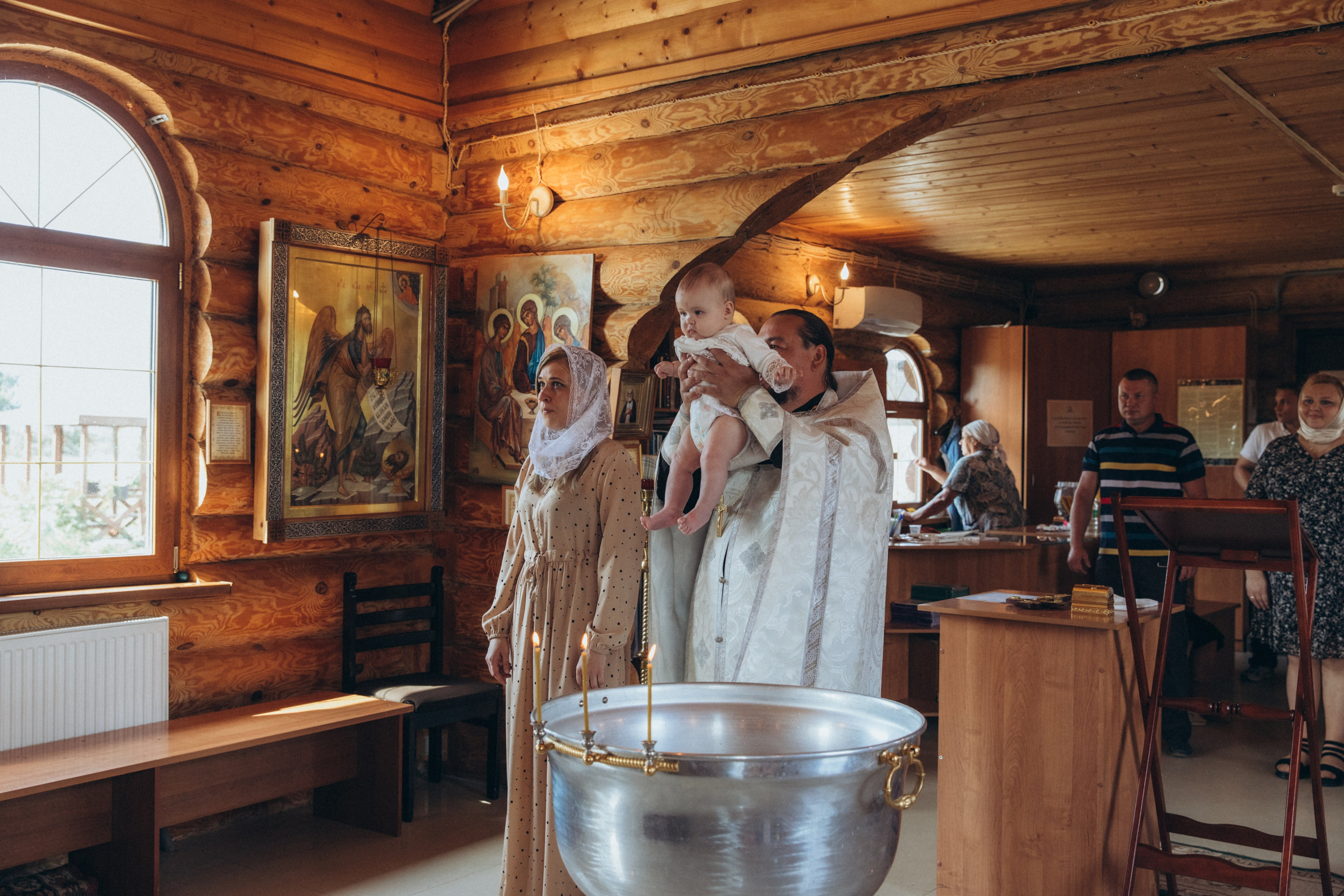 Крещение Марьяны. Фотограф на крещение в Рязани. Семейный фотограф
