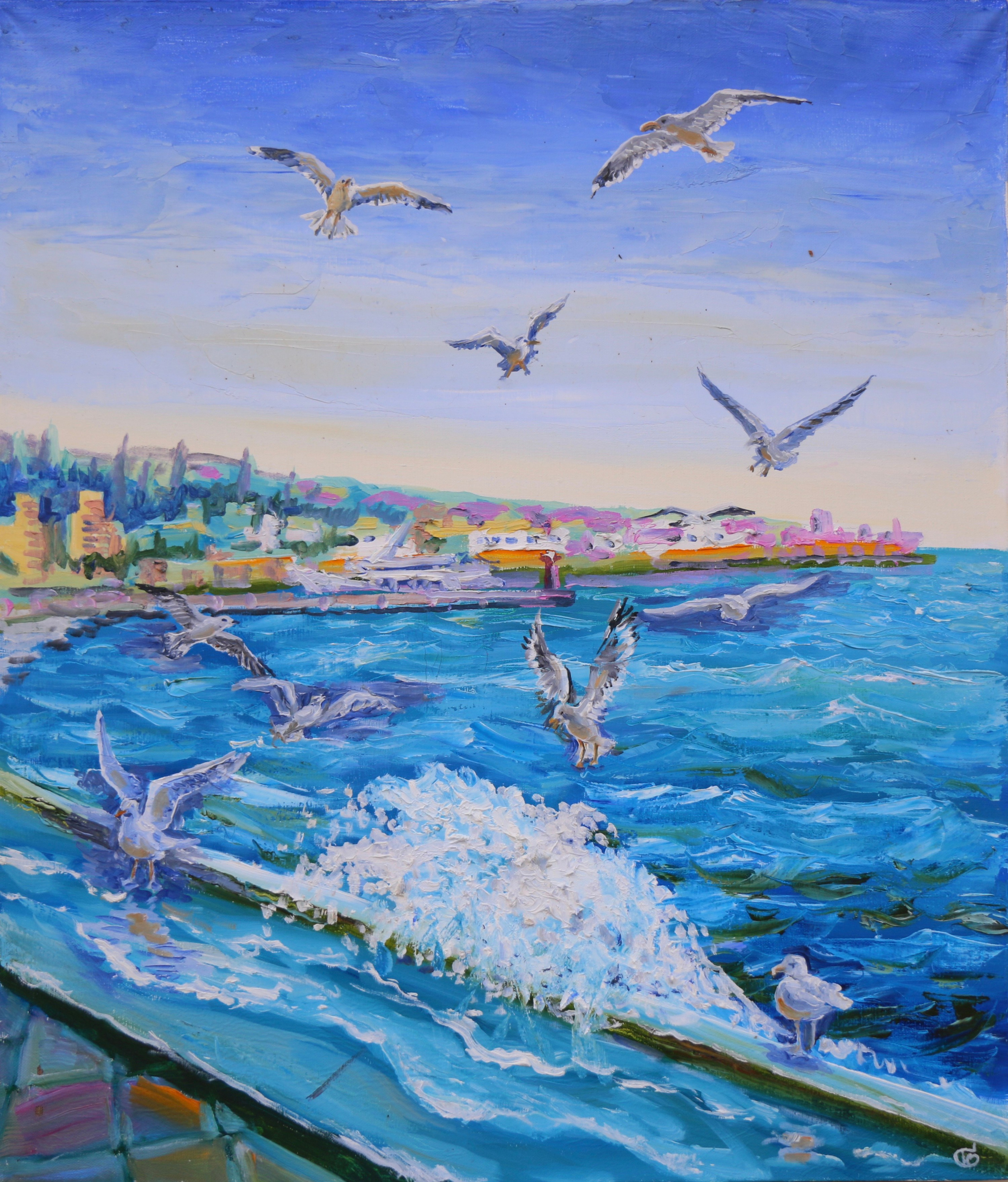 Морские пейзажи. Продажа картин маслом на холсте в г. Ялта