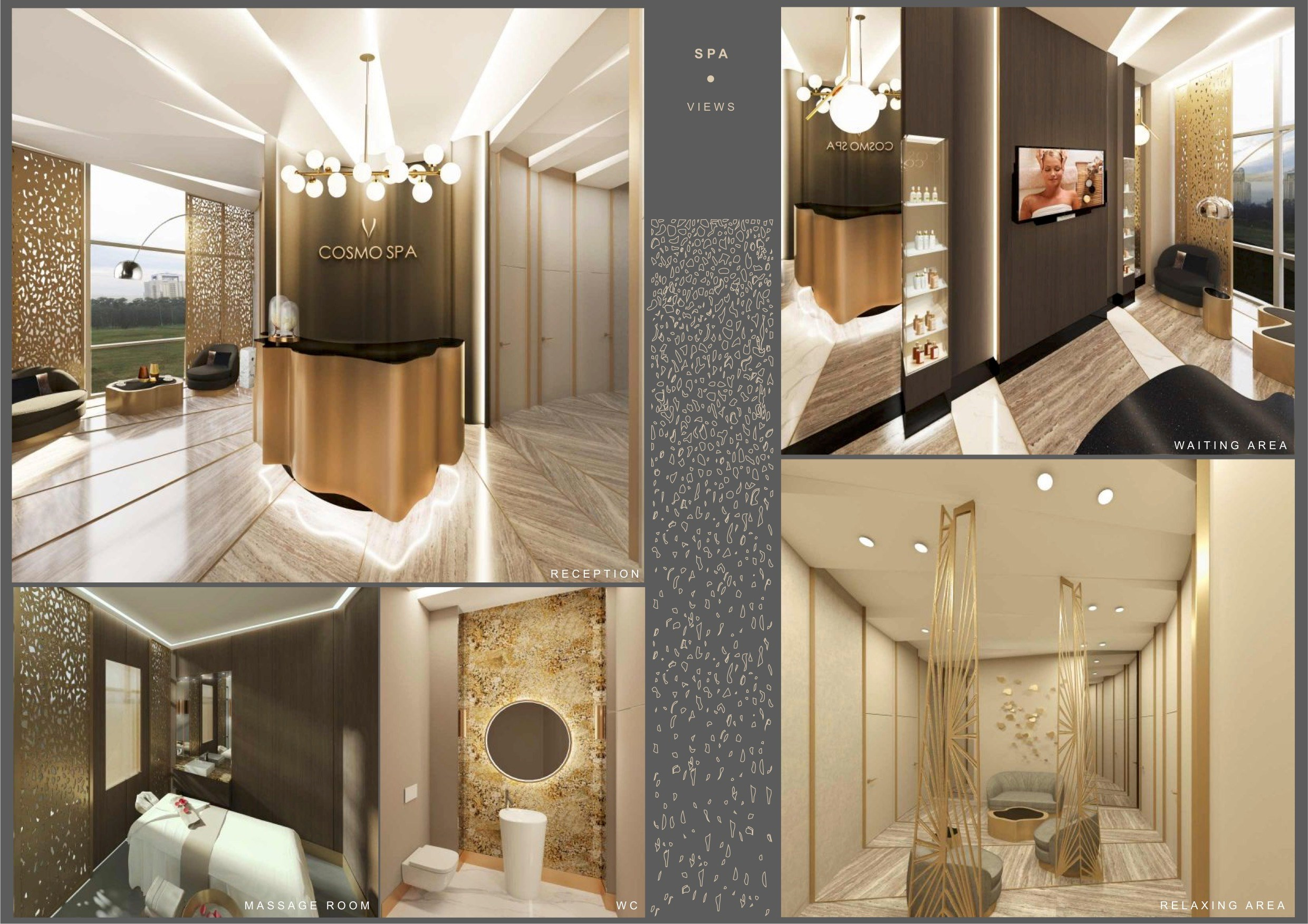 Проект СПА салона г. Екатеринбург. Интерьерный дизайнер и художник. Локация в г. Екатеринбурге беру проекты в разных странах