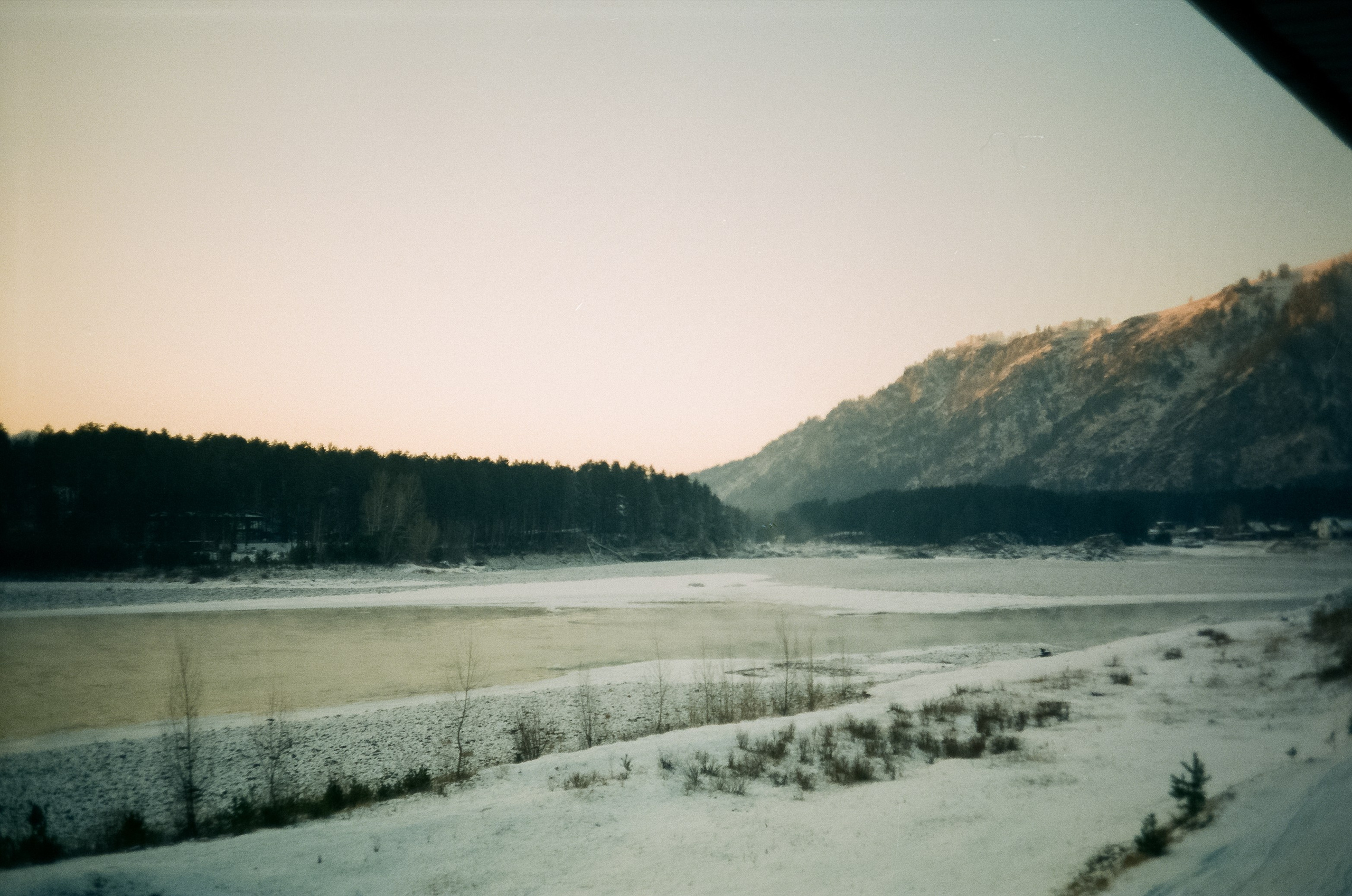 Бережок первый день, мост Бирюзовая Катунь / 10 декабря 2023 года (-25