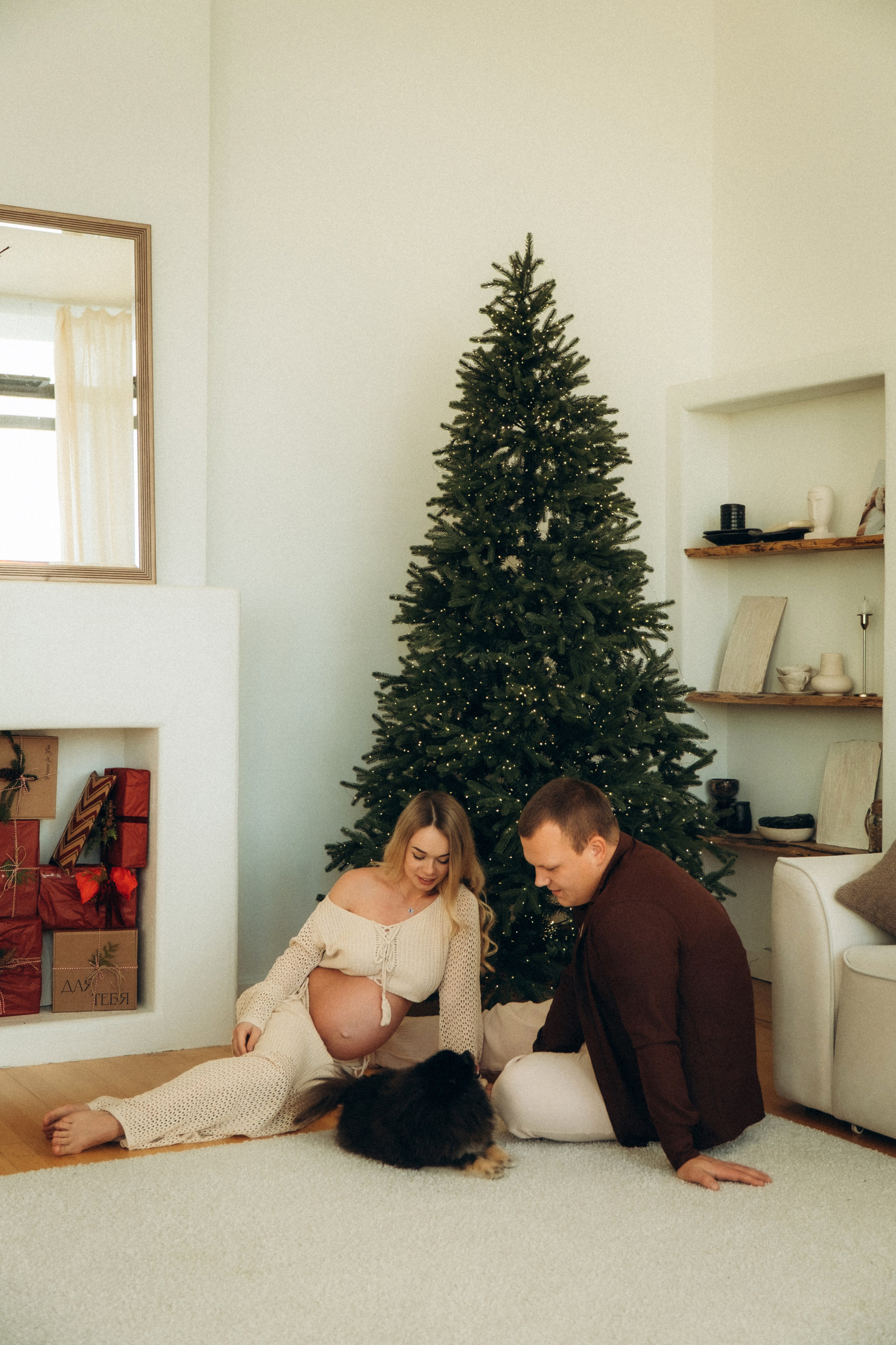 Лавстори новогодняя фотосессия беременности в Спб. Фотограф в Санкт-Петербурге Кристина Брянская