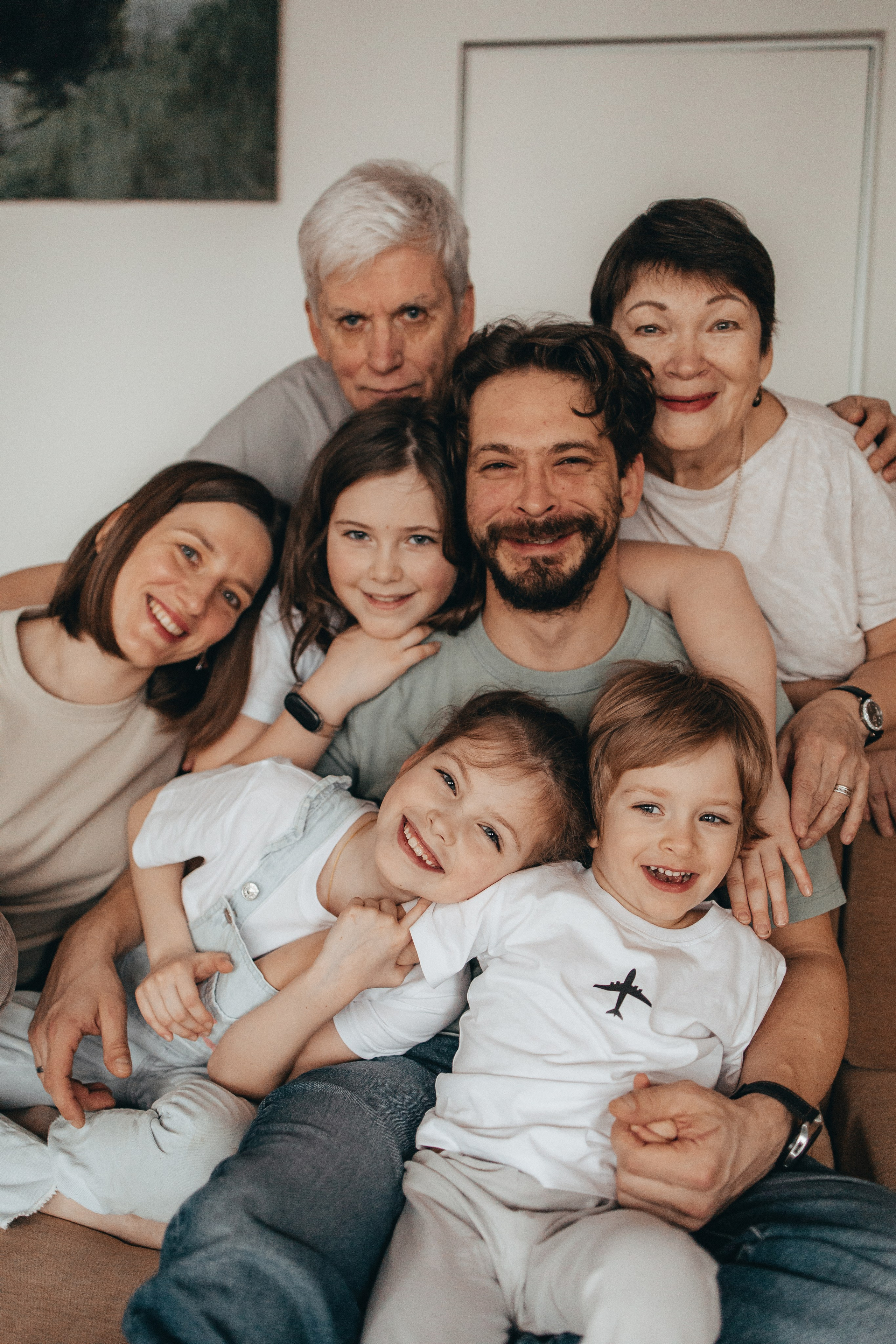 Домашняя фотосессия для большой семьи. Семейный фотограф в Москве, Щелково, Фрязино _ Виктория Степанова