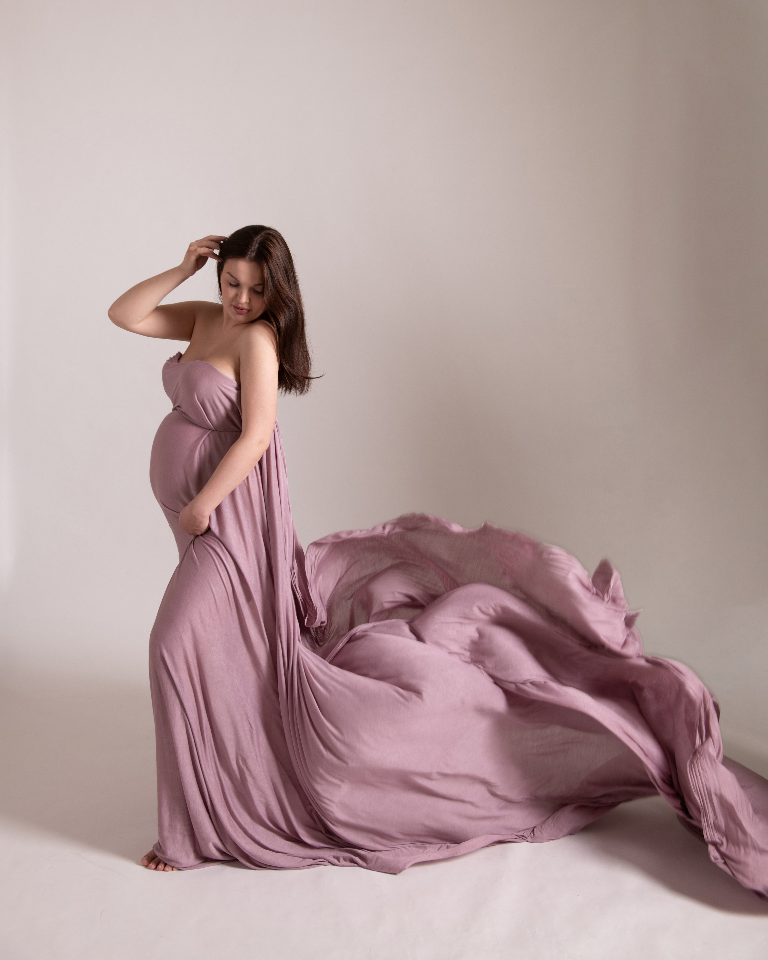 Платья — ткани — аксессуары. Фотосессия беременности — Крылова Натали — Москва