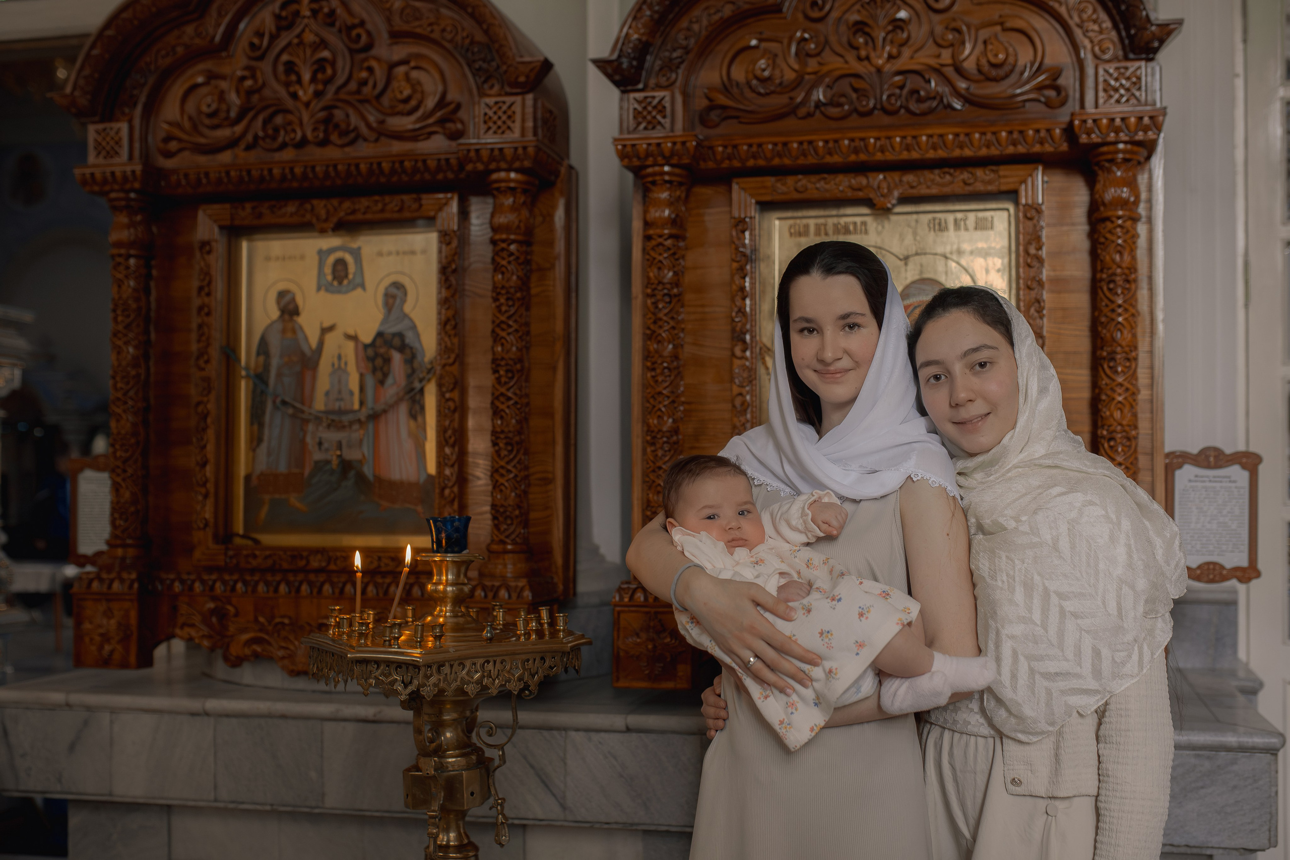 мама и крестная перед крестинами в Ташкенте