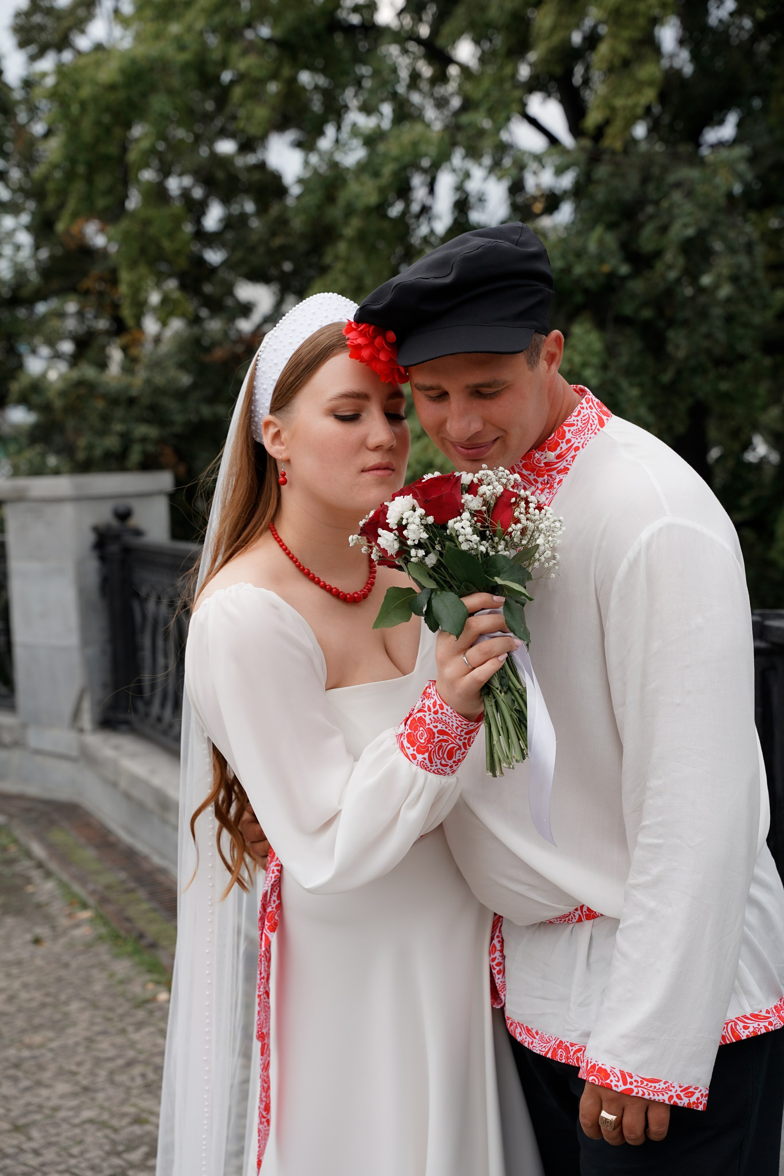 Свадебная фотосессия в русском стиле