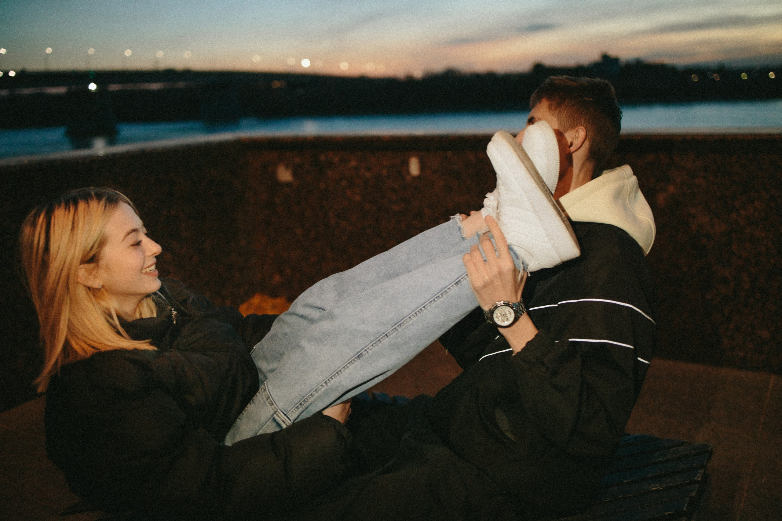 Прогулки по ночному городу. Lifestyle семейный и детский фотограф в Омске Иванова Екатерина