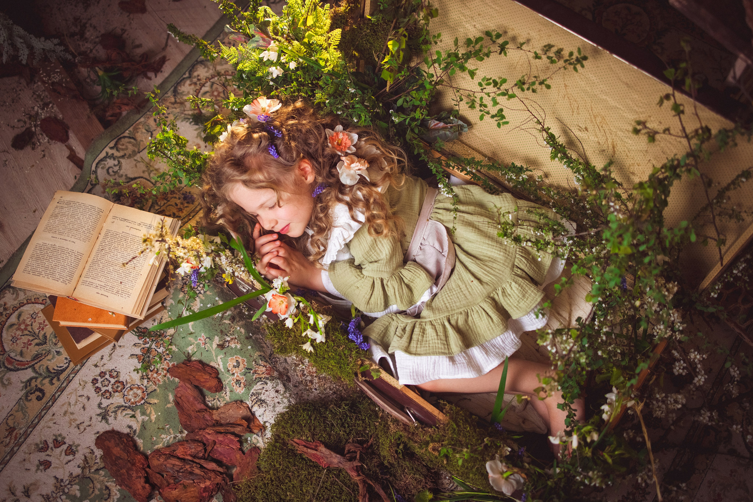 Детская фотосессия с утятами и кроликом. Семейный и детский фотограф в Краснодаре Анна Трашкова