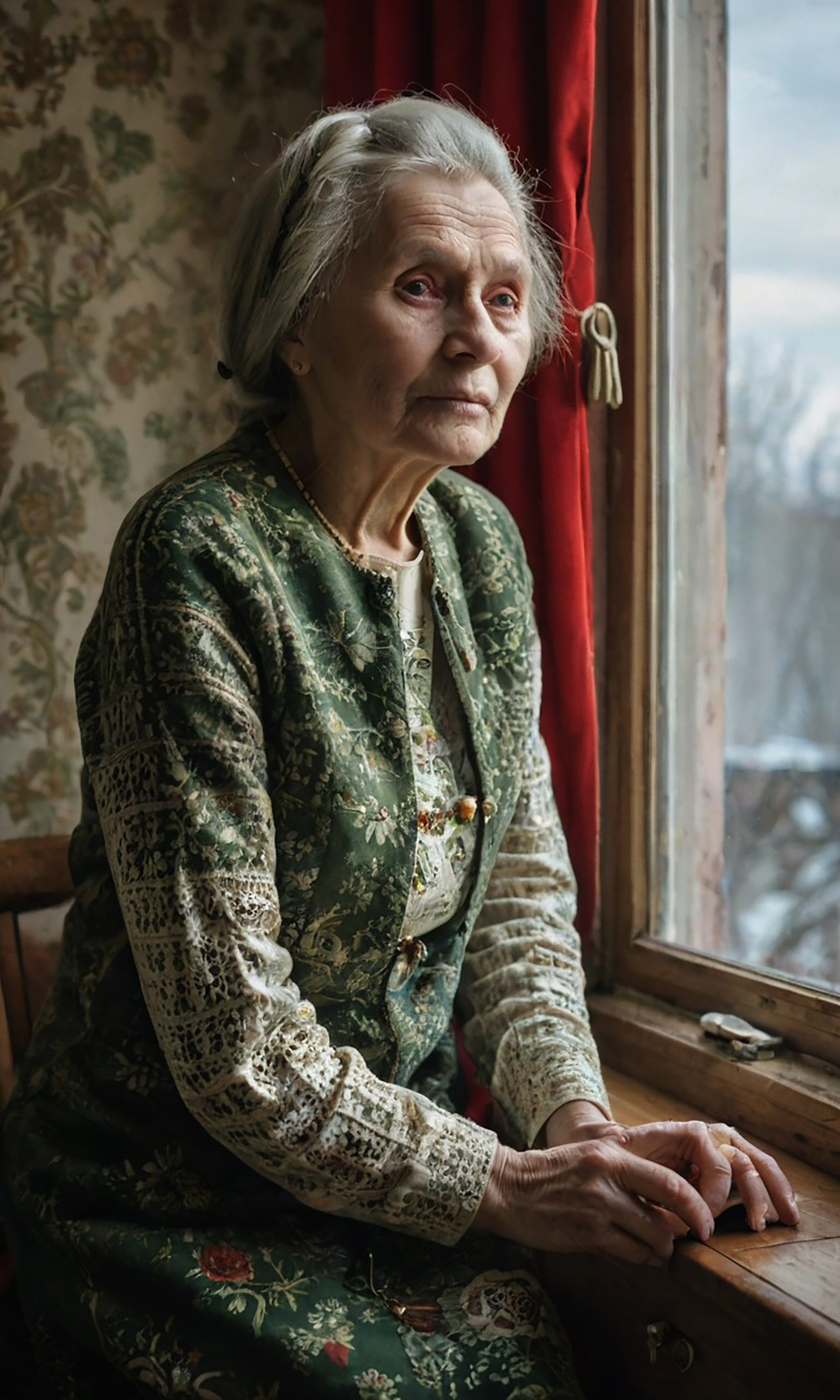 Babushka / Бабушка. Художник Катерина Копейкина / Artist Katerina Kopeikina