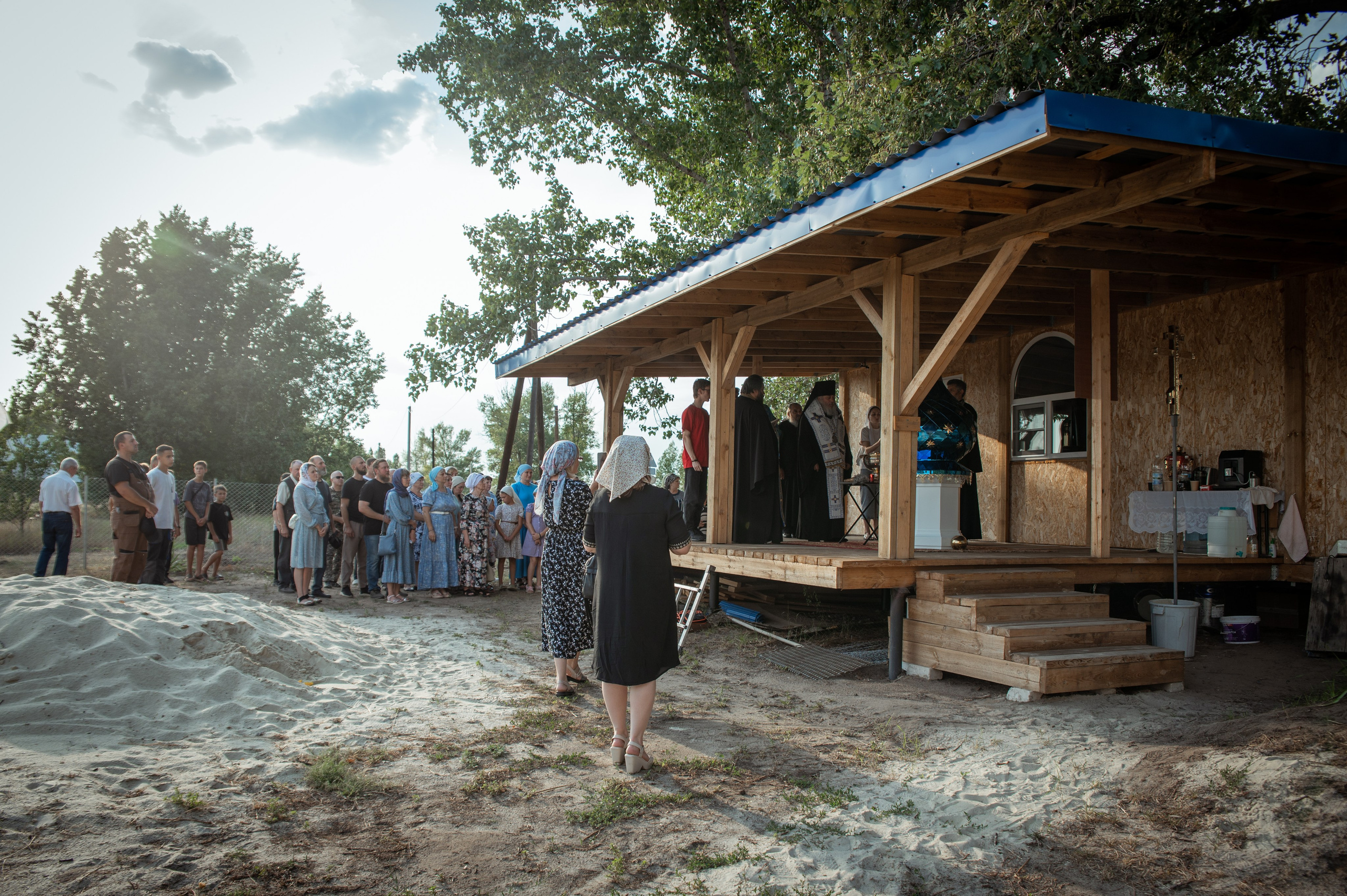 Освещение купола в храме Казанской иконы Божьей Матери х. Закутский. Церковный, семейный и репортажный фотограф Волгоград, Волжский