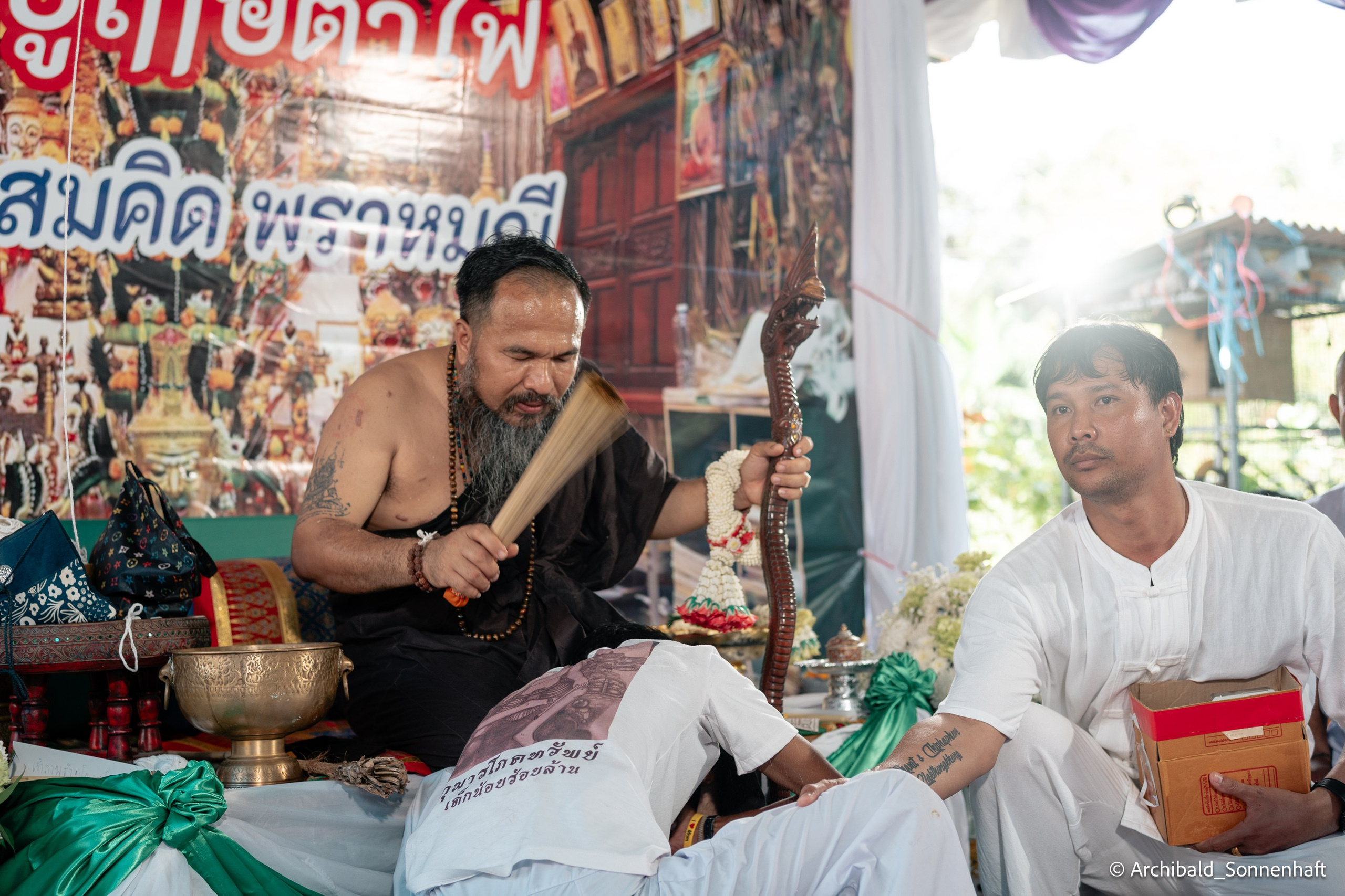 Thai monk. Photographer in Guangzhou, China. Archibald Sonnenhaft