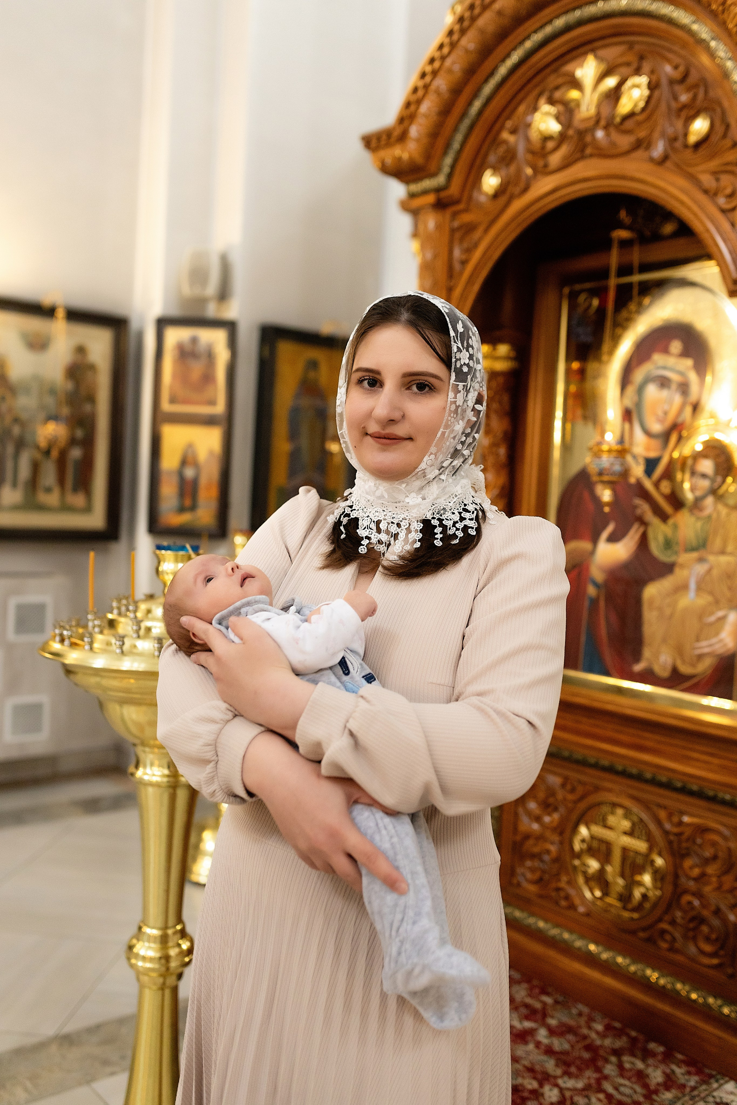 Таинство крещения Алисы. Фотограф в Железнодорожном и Балашихе