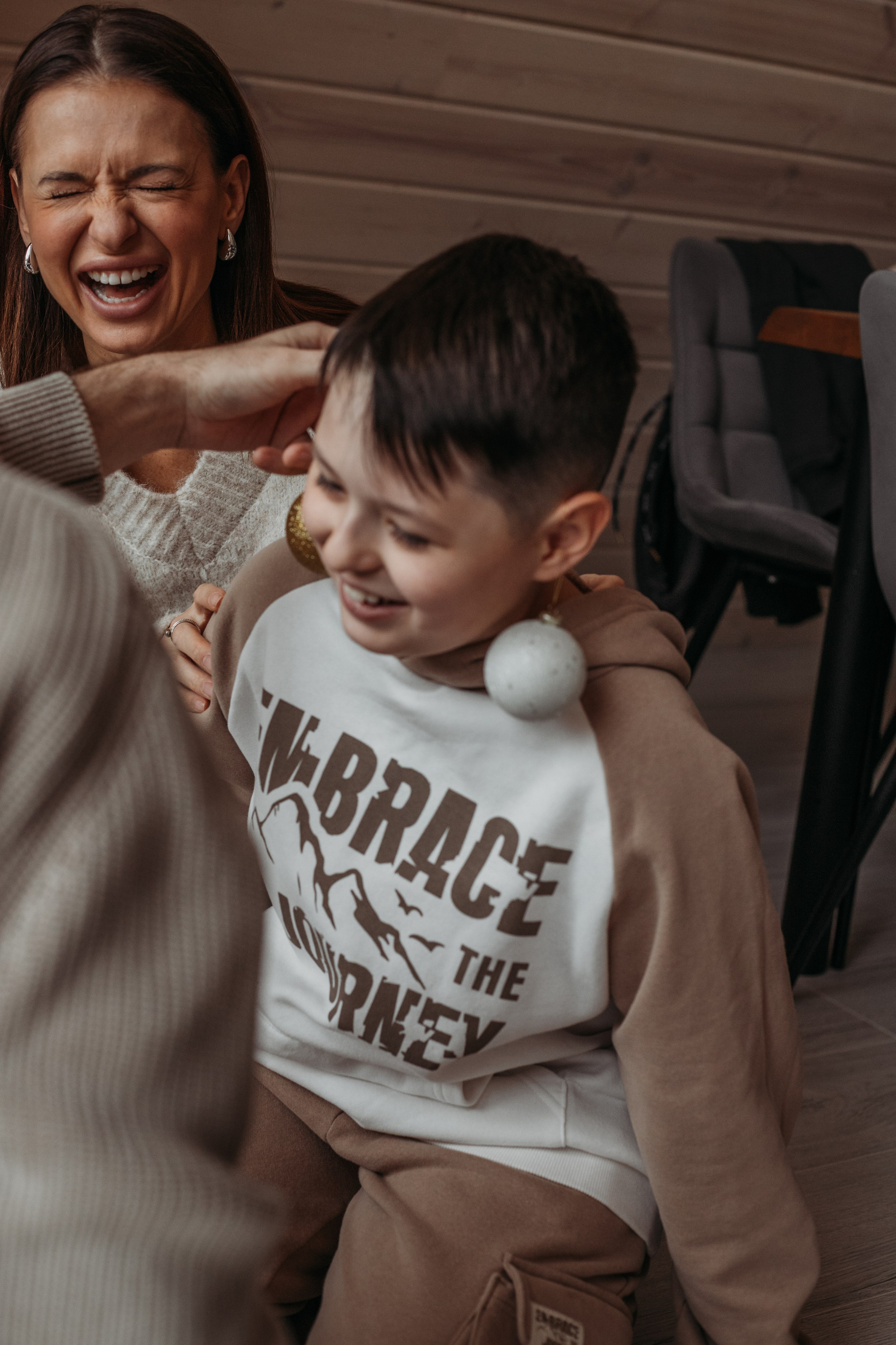 Новогодняя съемка в домике, для семьи Вероники. Венера Гайн. Репортажный фотограф  Тюмень. Обучение фотографии с 0