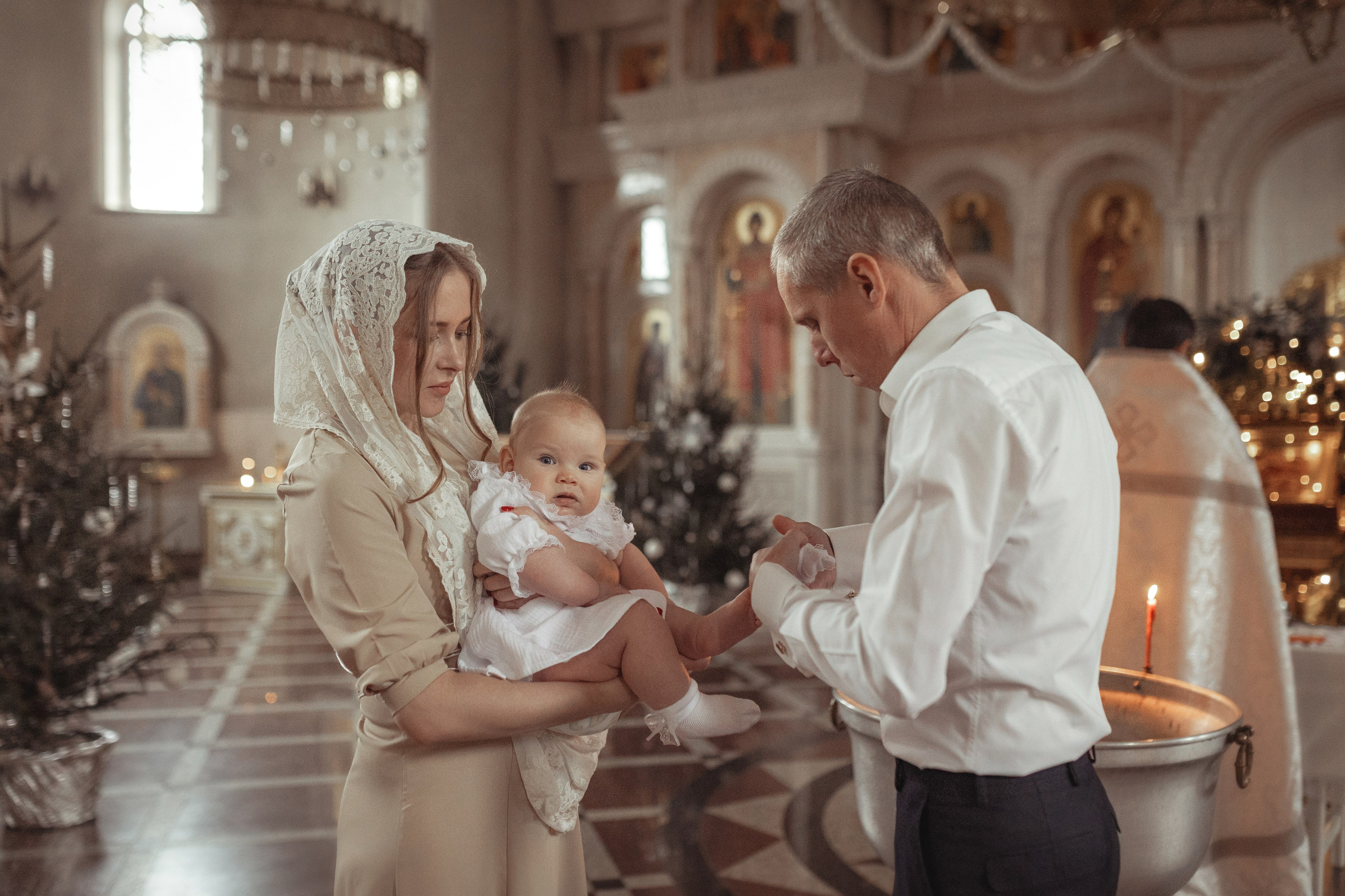 Таинство Крещение Ксении. Храм Александра Невского. Славянск н/К. Фотограф на Крещение и Венчание Краснодарский край — Гранкина Юлия