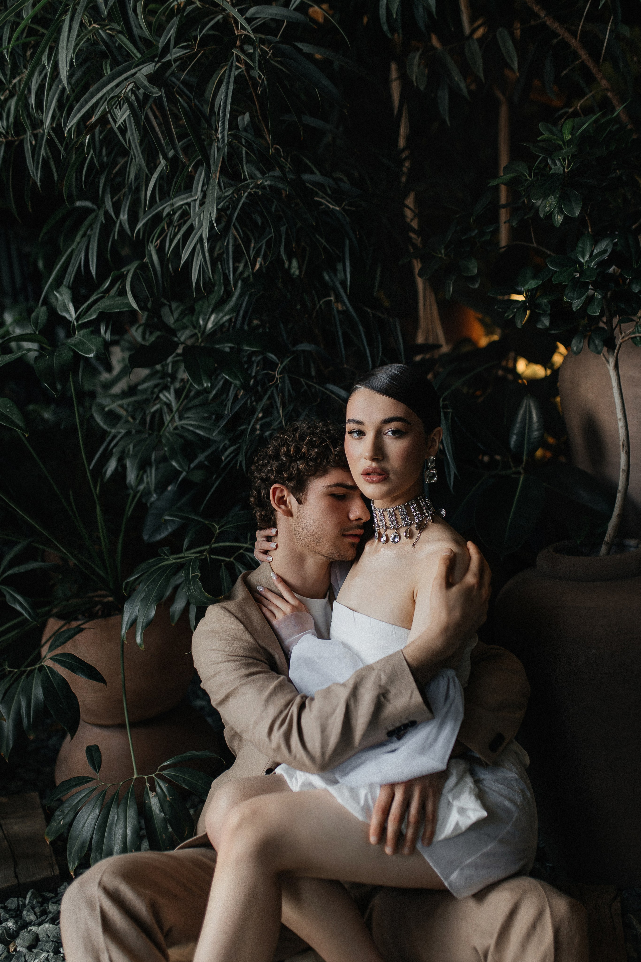 Свадебная история в оранжерее