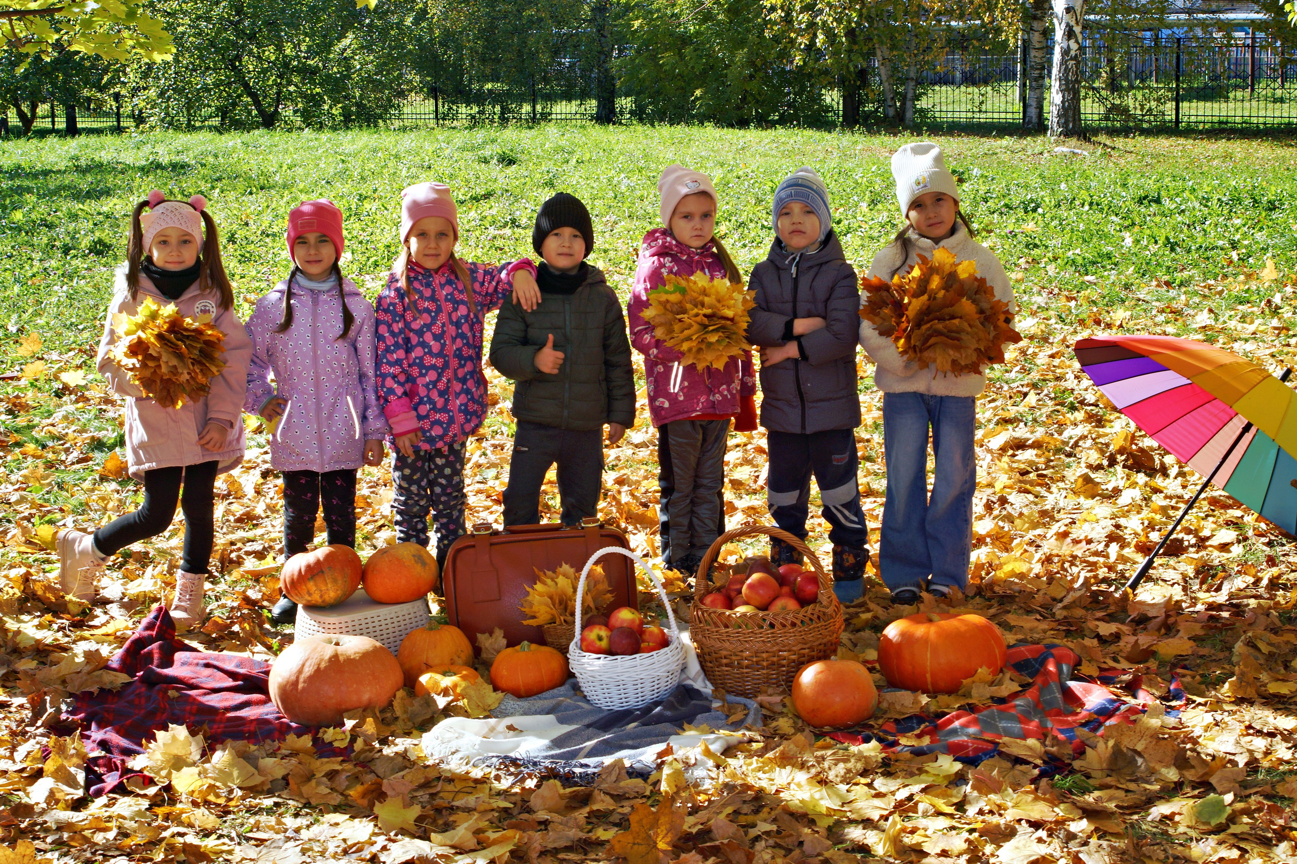 Осенняя фотосессия в детском саду г. Йошкар-Ола