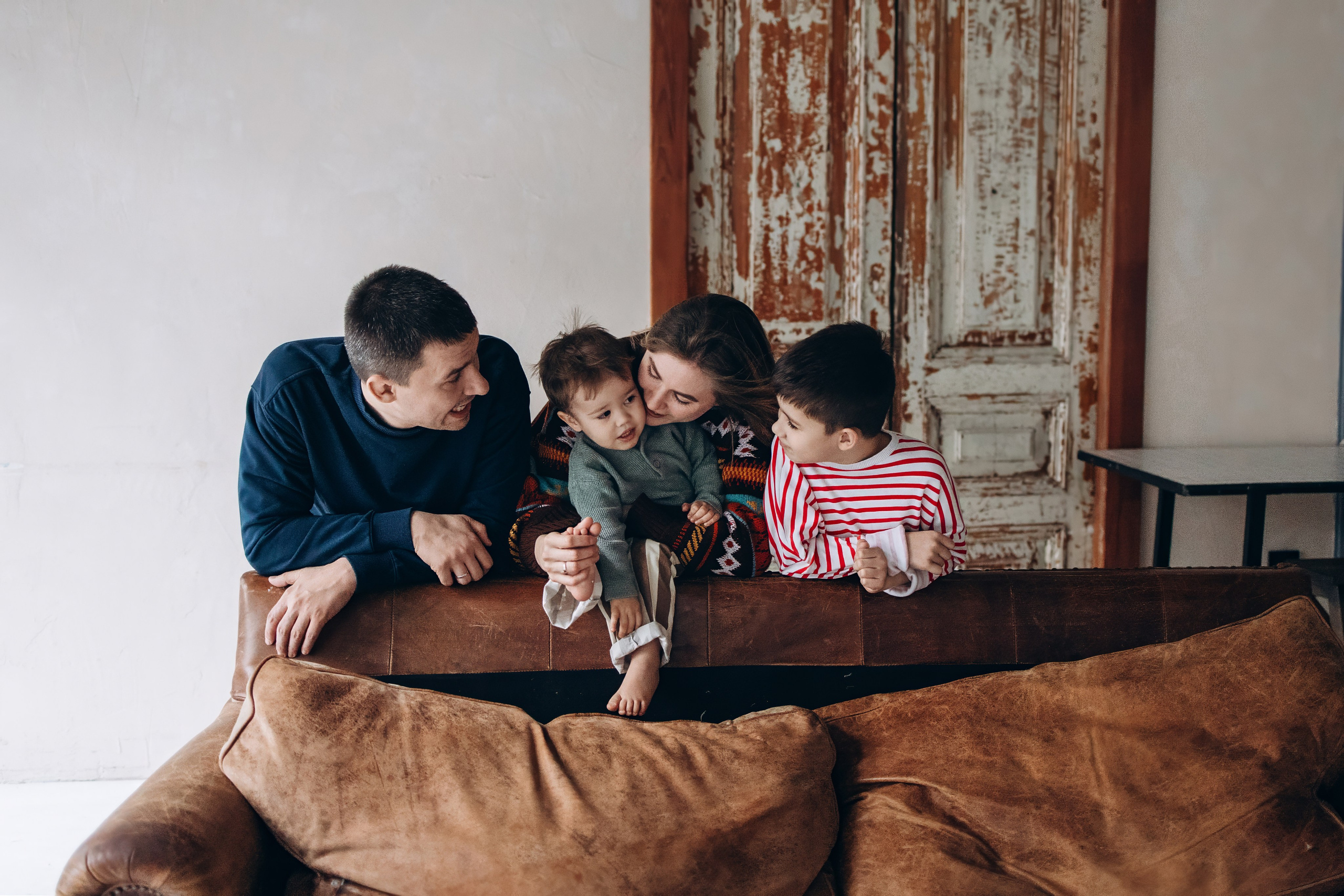 Оля, Андрей, Даня и Паша. Семейный фотограф в Москве Марина Петра